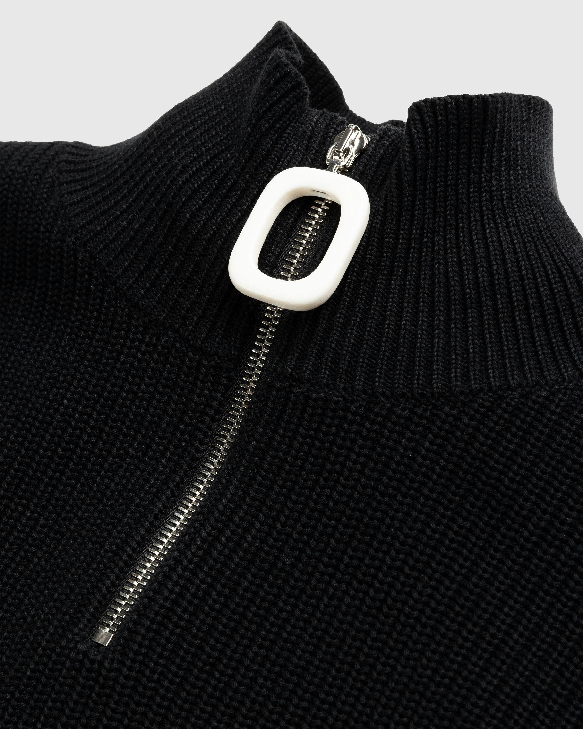 J.W. Anderson - Half Zip Jumper Black - Clothing - Black - Image 6