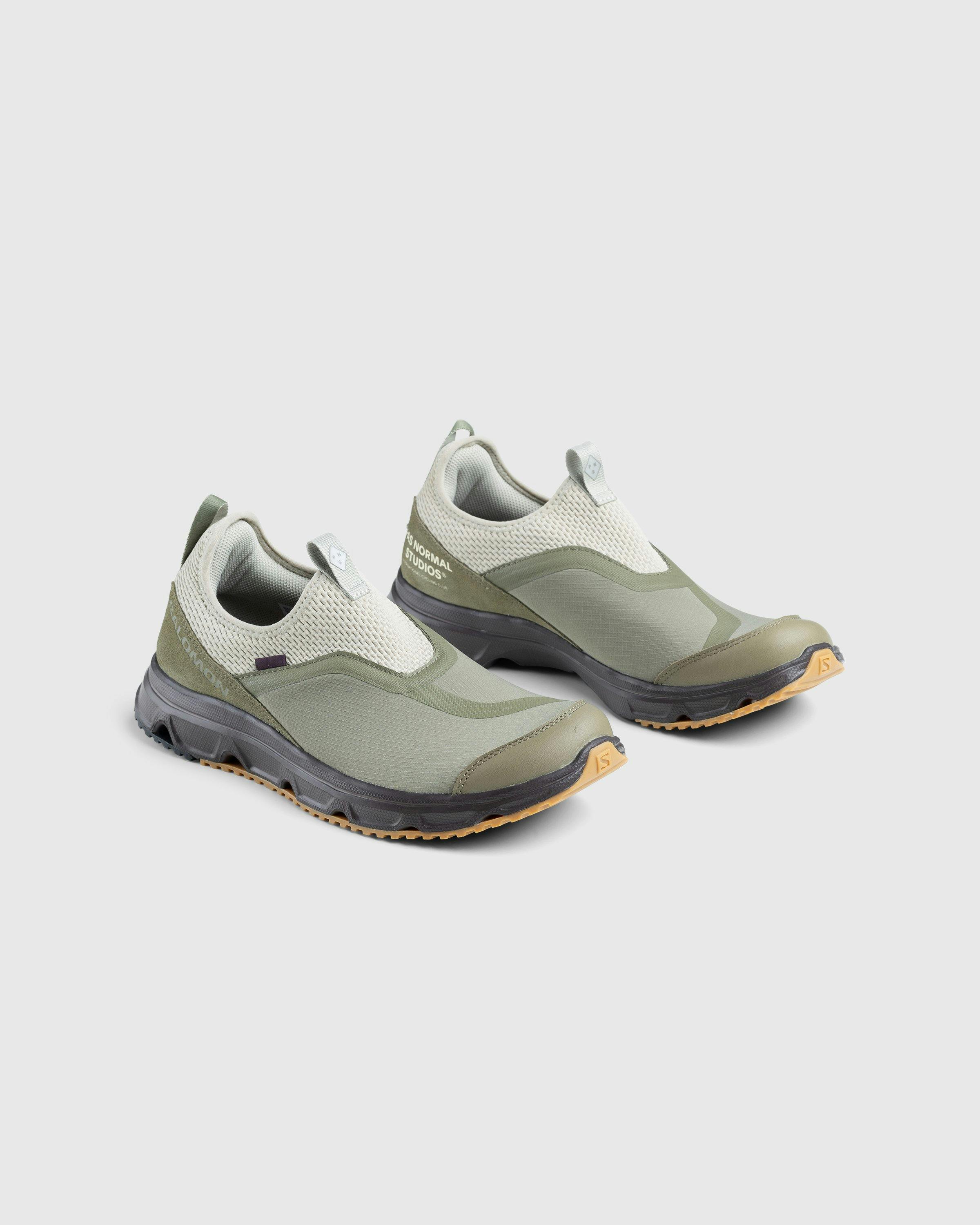 Salomon x PAS NORMAL STUDIOS - RX Snug Moss Grey/Deep Lichen Green/Black Coffee - Footwear - Green - Image 3