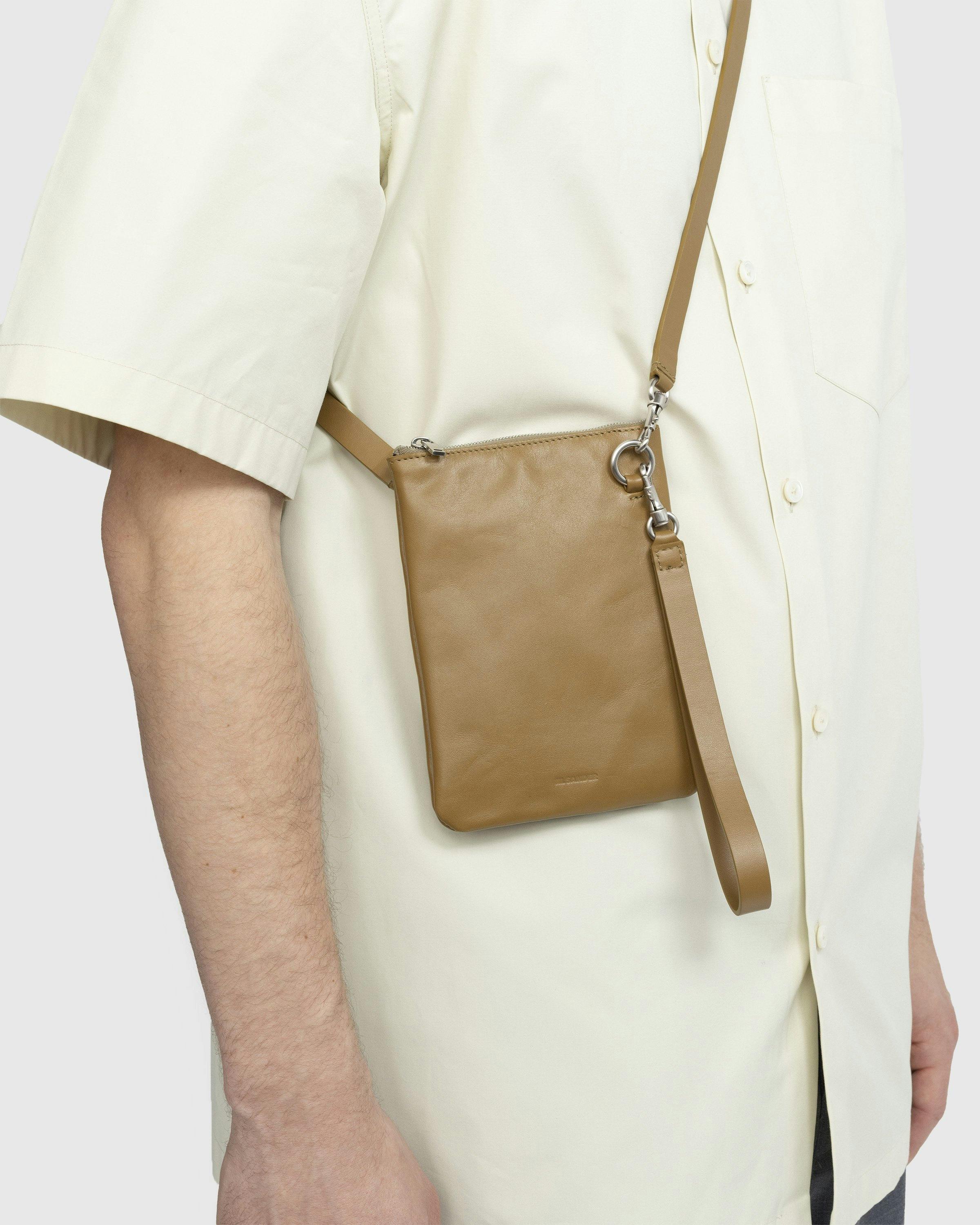 Jil Sander - Leather Pouch Necklace Brown - Accessories - Brown - Image 4