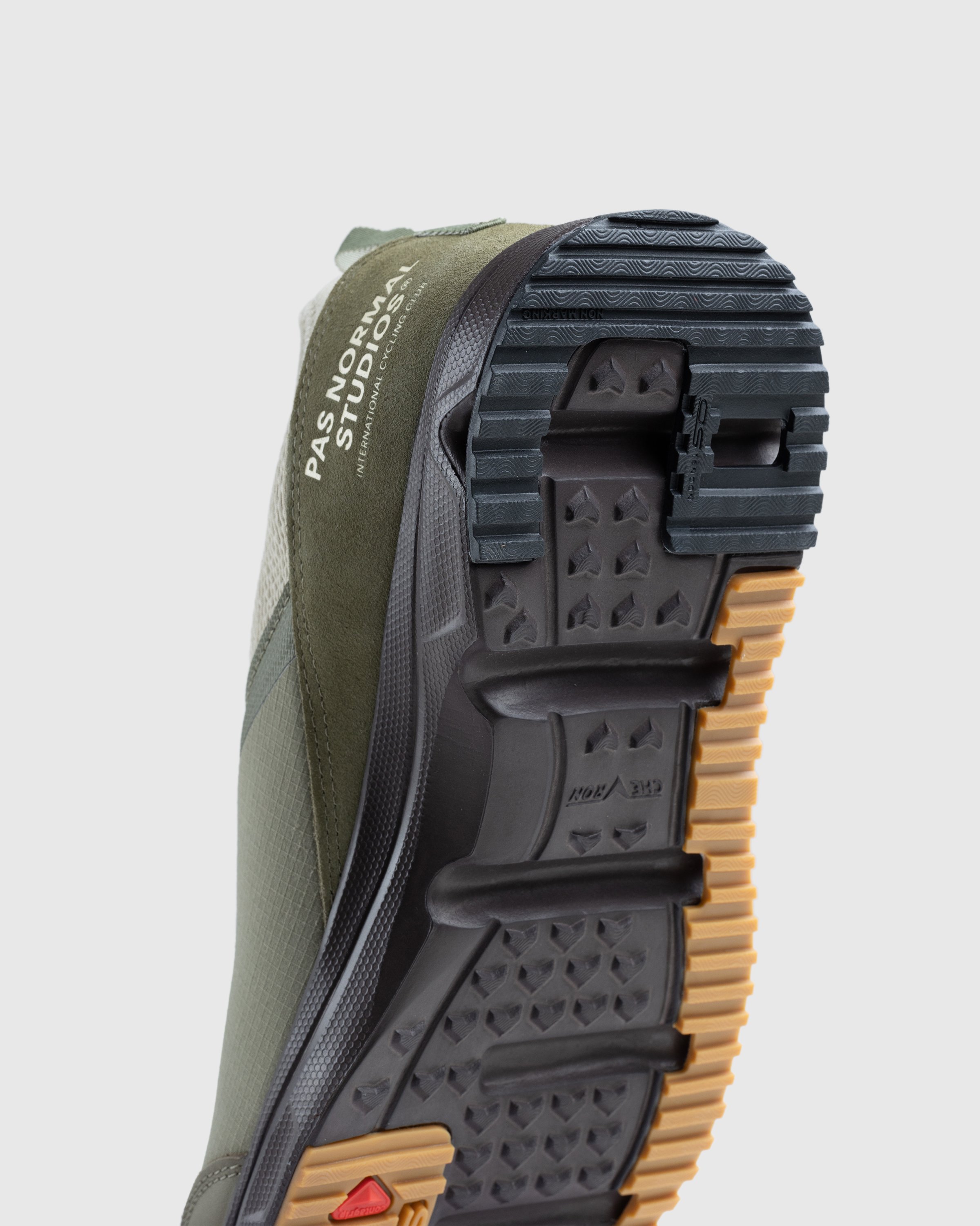 Salomon x PAS NORMAL STUDIOS - RX Snug Moss Grey/Deep Lichen Green/Black Coffee - Footwear - Green - Image 6
