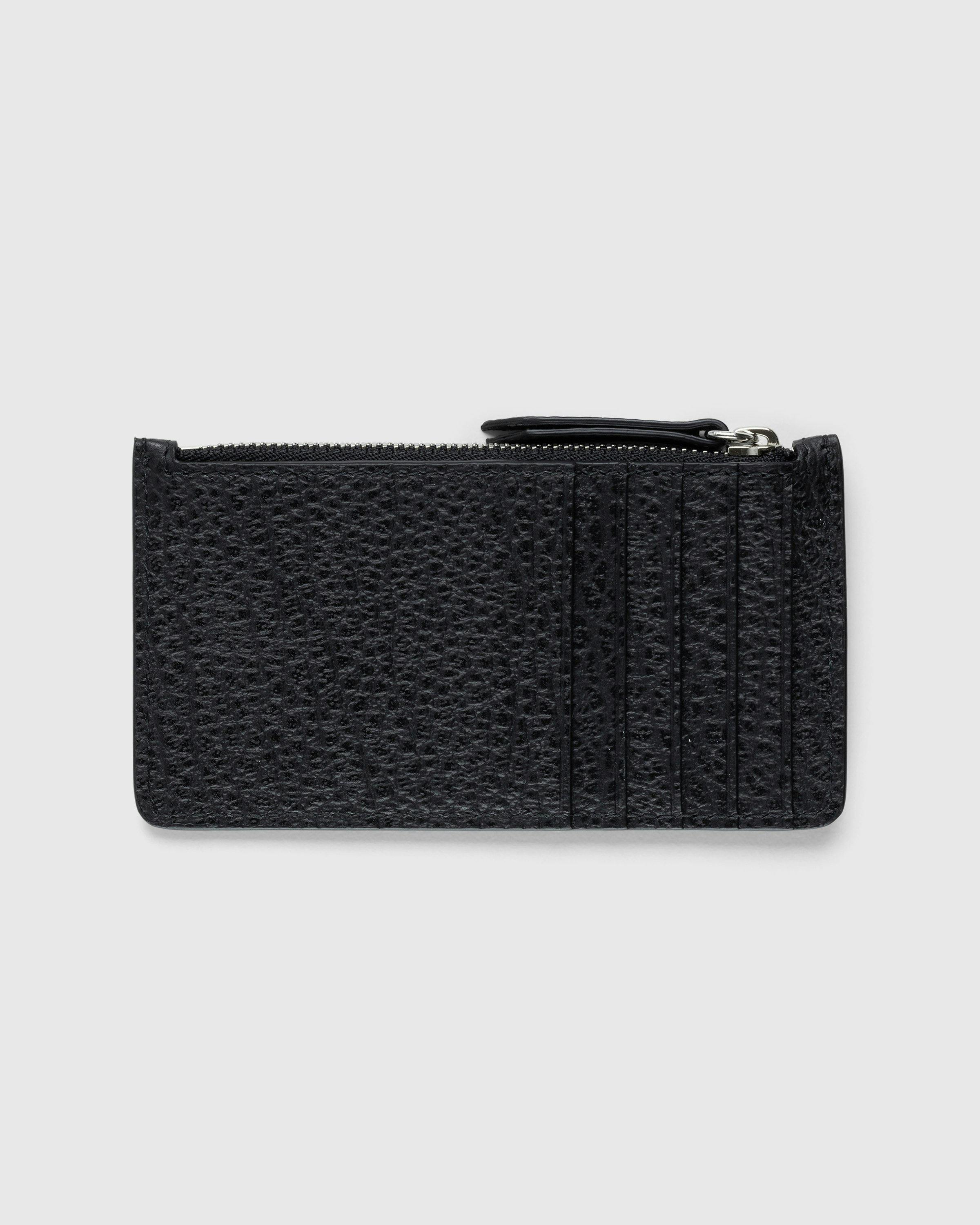 Maison Margiela - Zip Leather Card Holder Black - Accessories - Black - Image 2