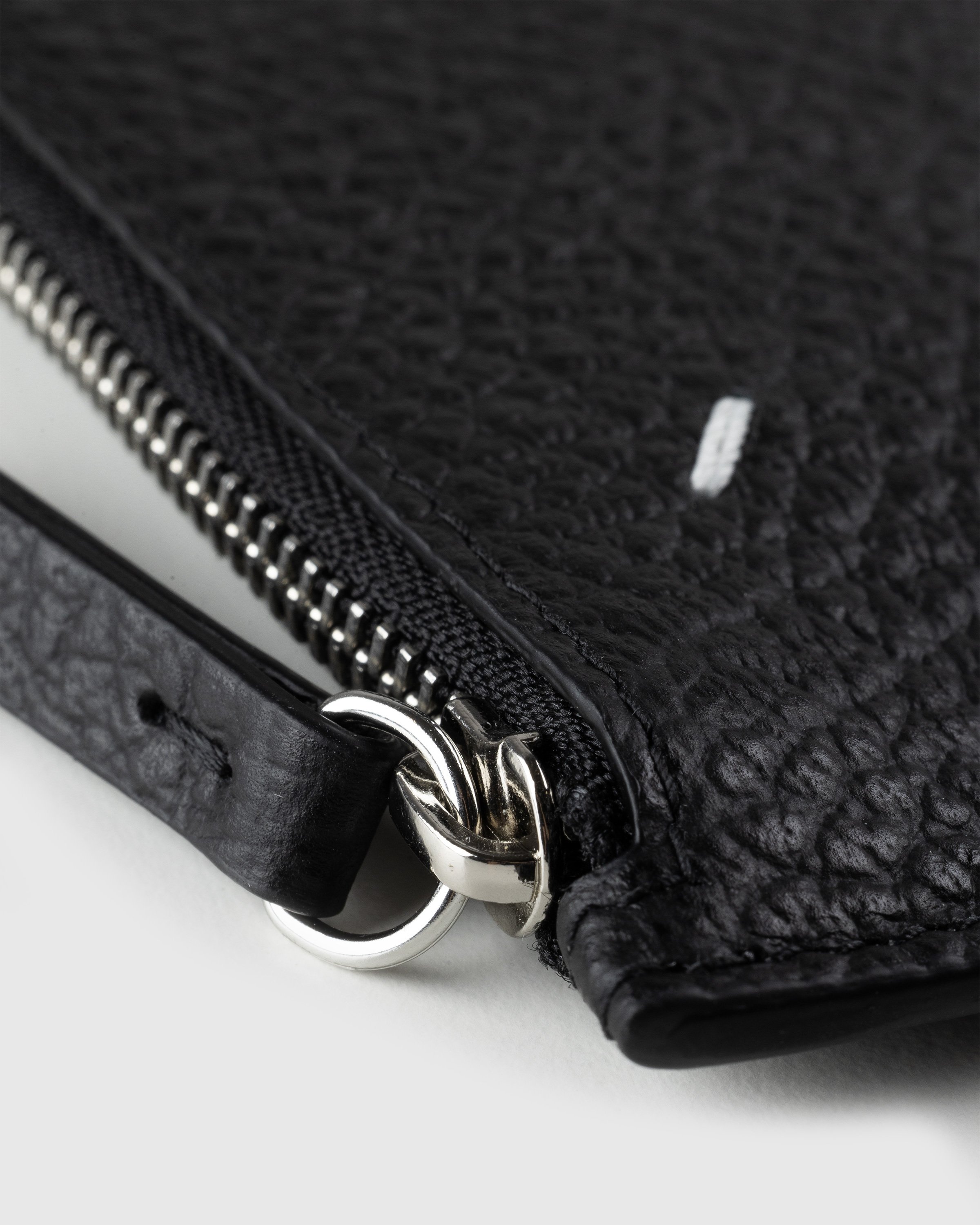Maison Margiela - Zip Leather Card Holder Black - Accessories - Black - Image 3