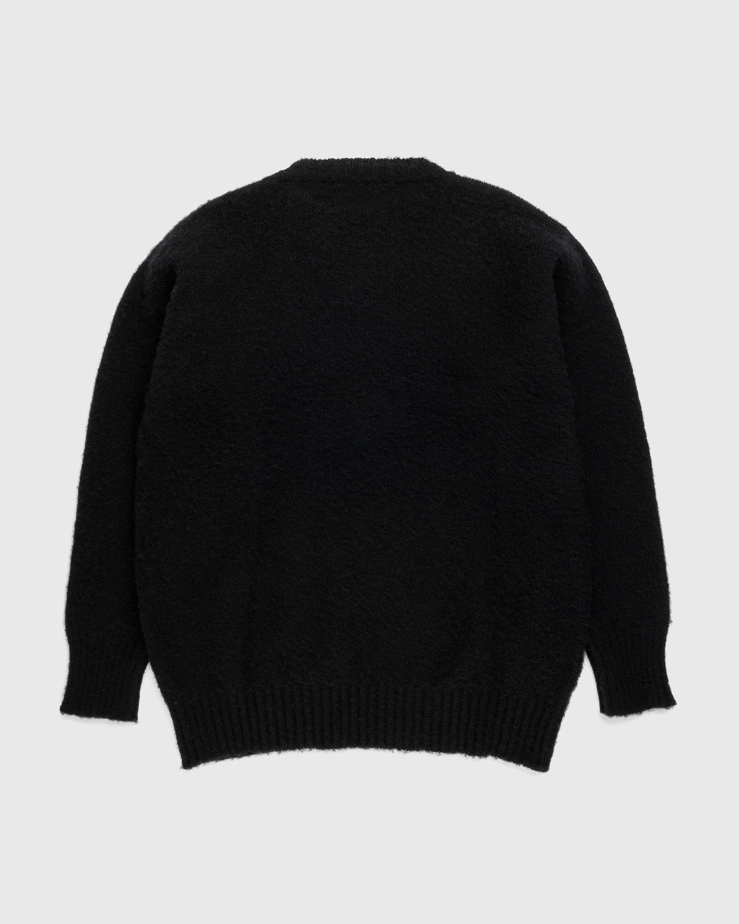 J. Press x Highsnobiety - Shaggy Dog Solid Sweater Black - Clothing - Black - Image 2