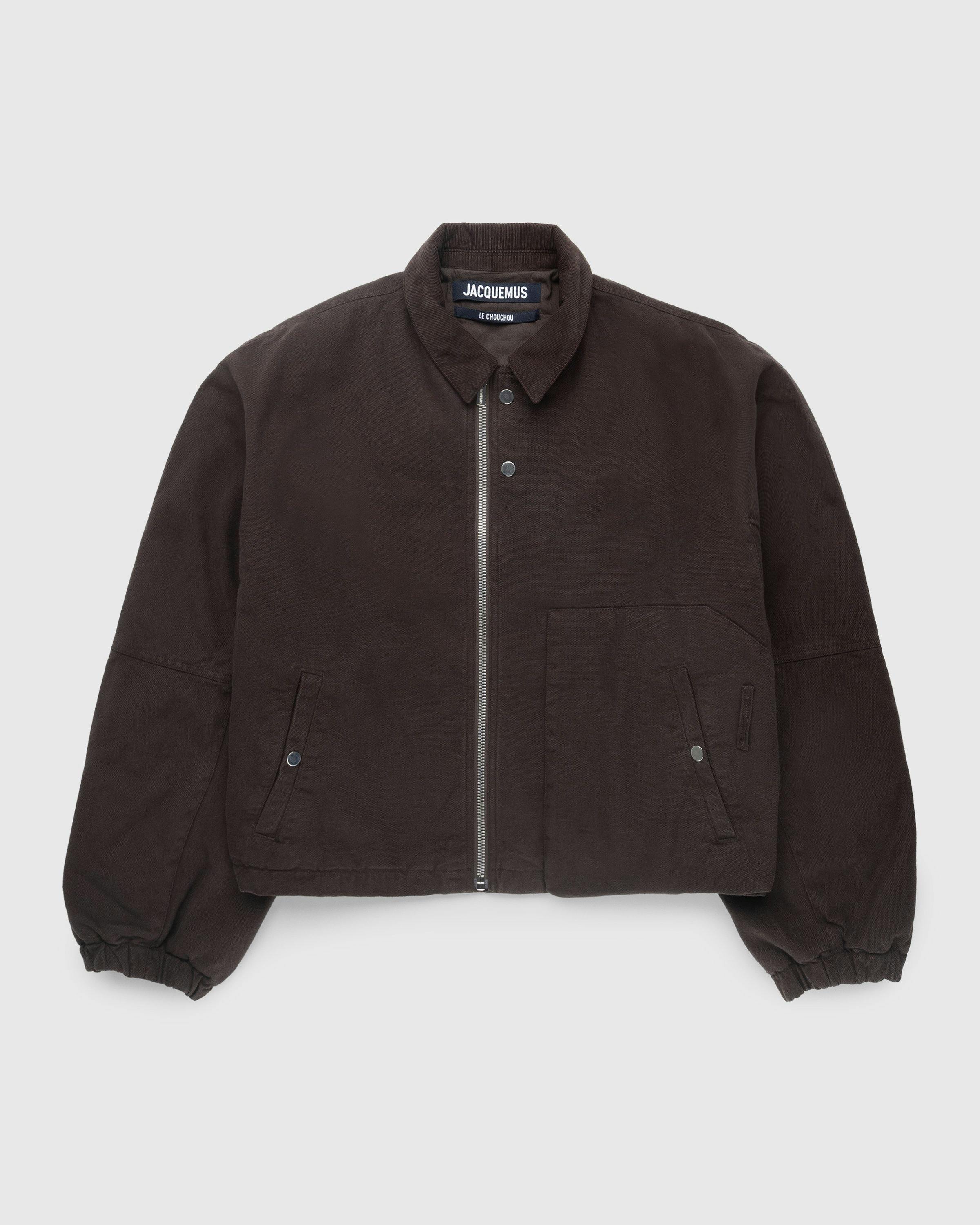 JACQUEMUS - Le Blouson Trivela Dark Brown - Clothing - Brown - Image 1