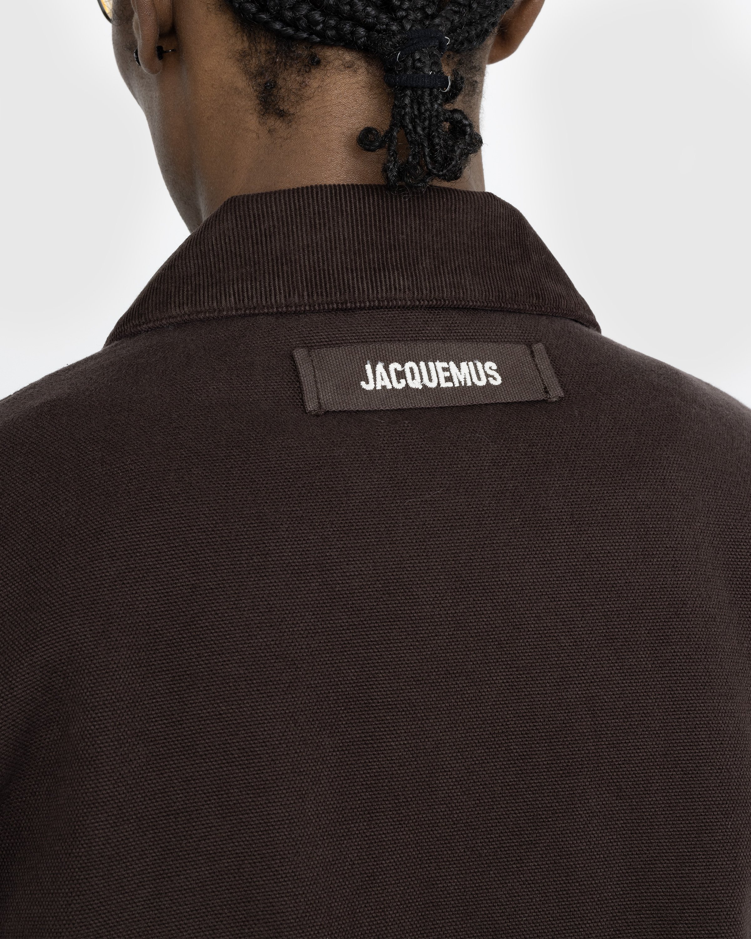 JACQUEMUS - Le Blouson Trivela Dark Brown - Clothing - Brown - Image 4