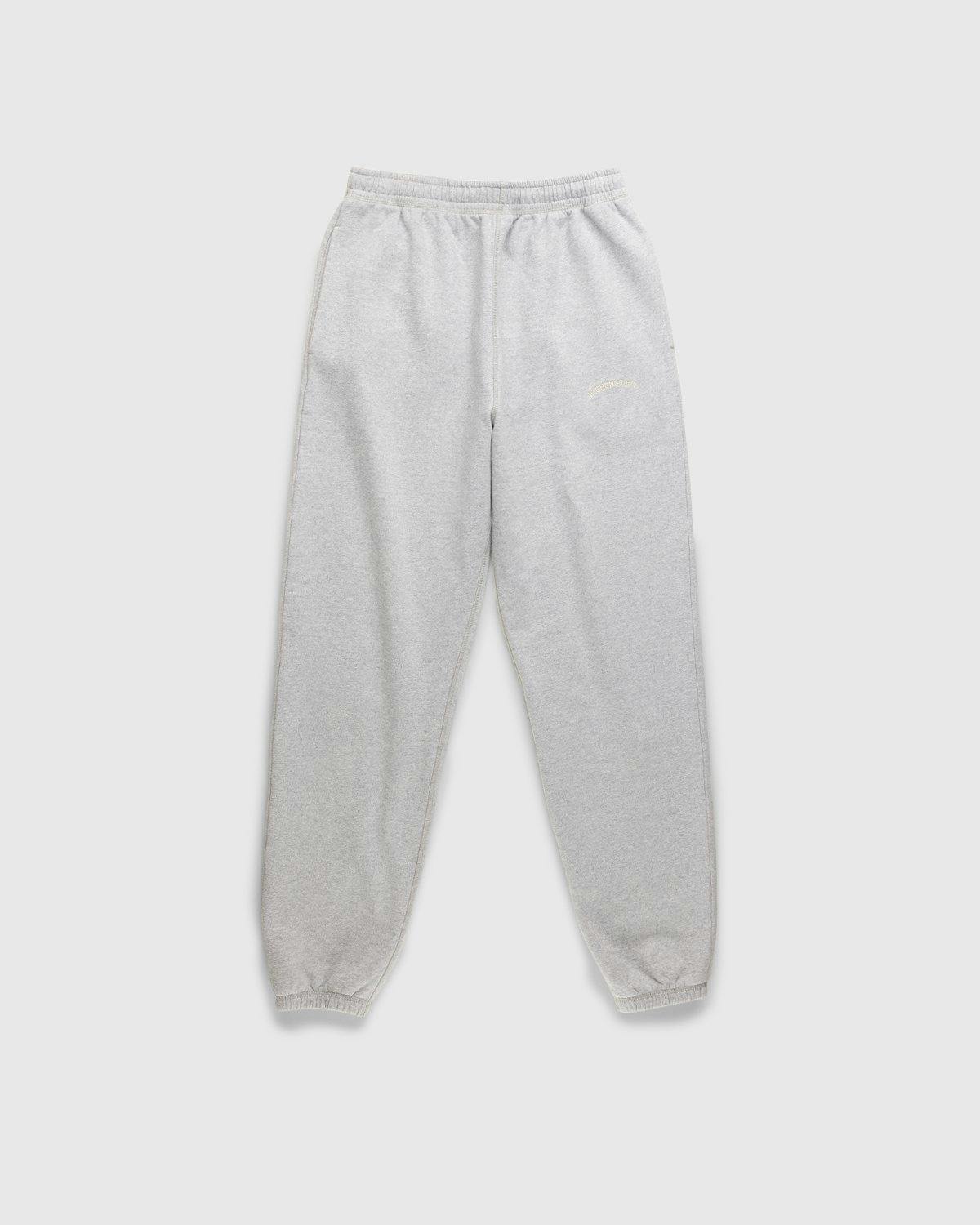 Highsnobiety - Logo Fleece Staples Pants Heather Grey - Clothing - Grey - Image 1