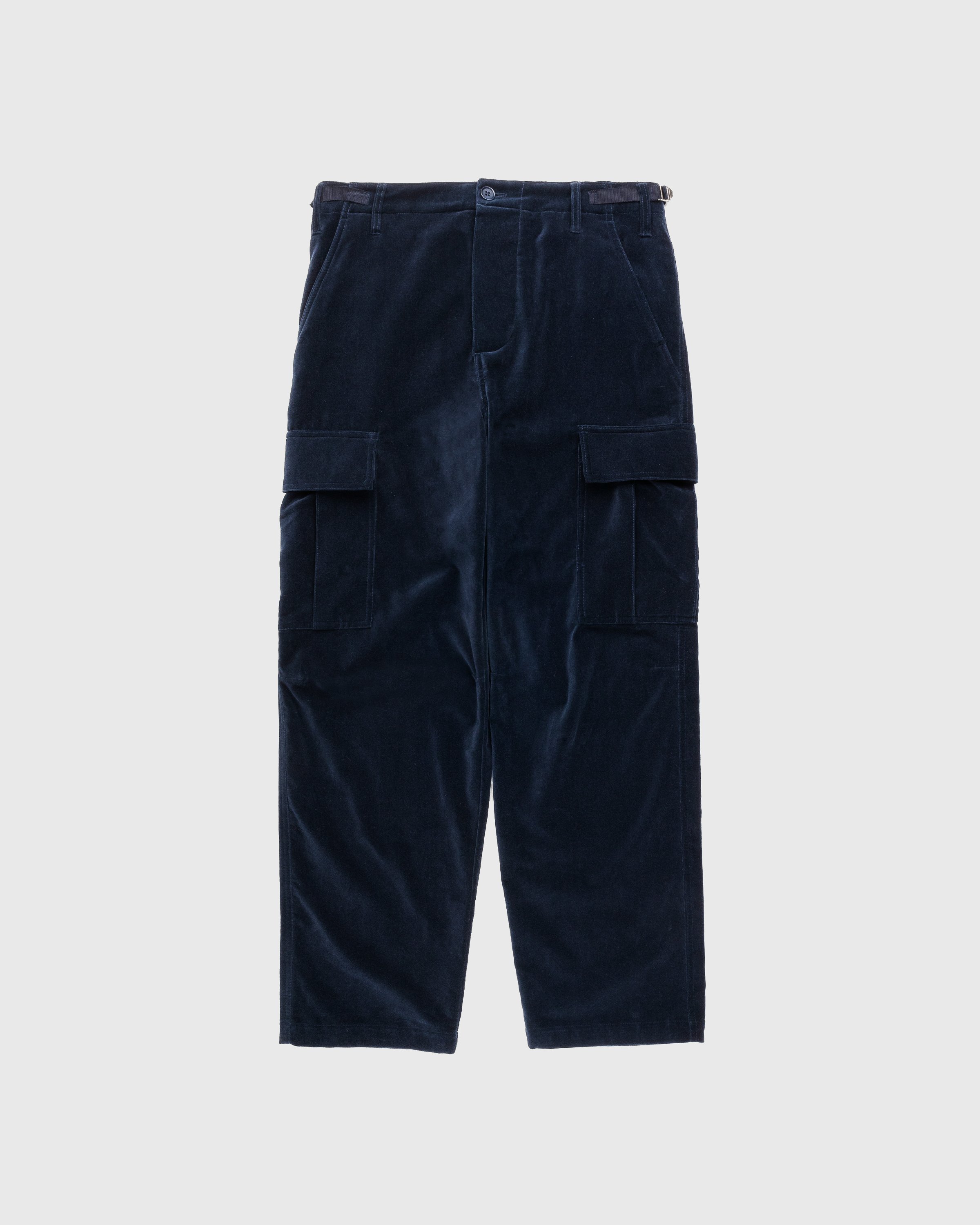 Highsnobiety - Moleskin Cargo Pant Navy - Clothing - Blue - Image 1