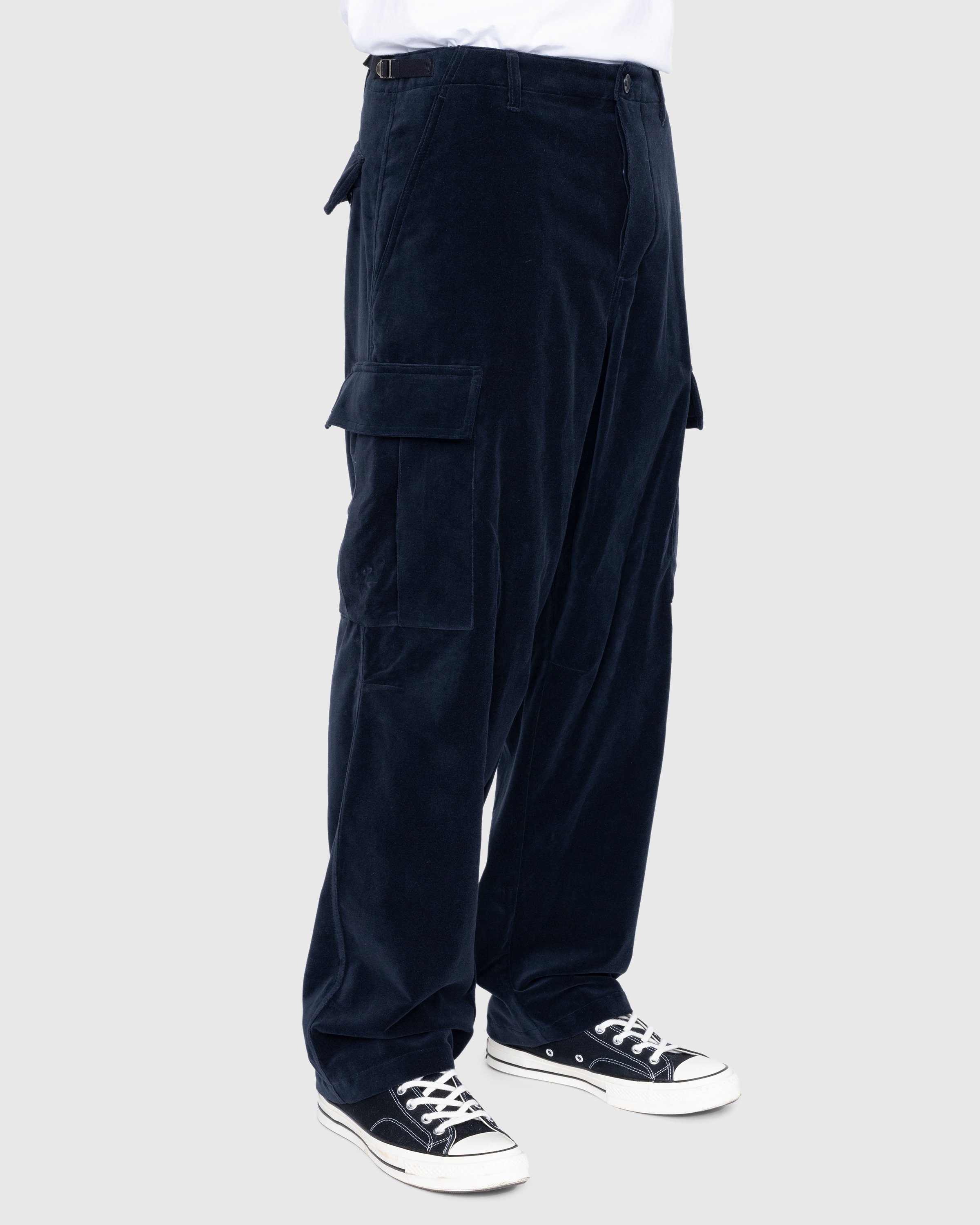 Highsnobiety - Moleskin Cargo Pant Navy - Clothing - Blue - Image 3