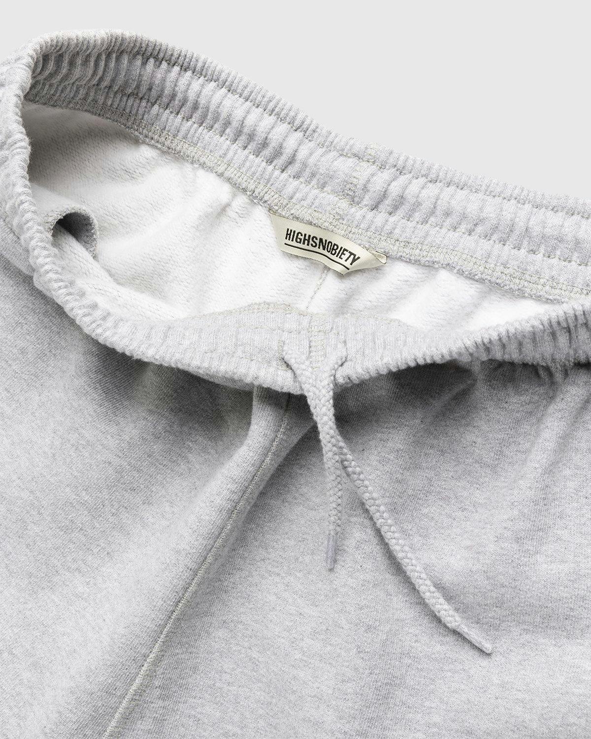 Highsnobiety - Logo Fleece Staples Pants Heather Grey - Clothing - Grey - Image 5