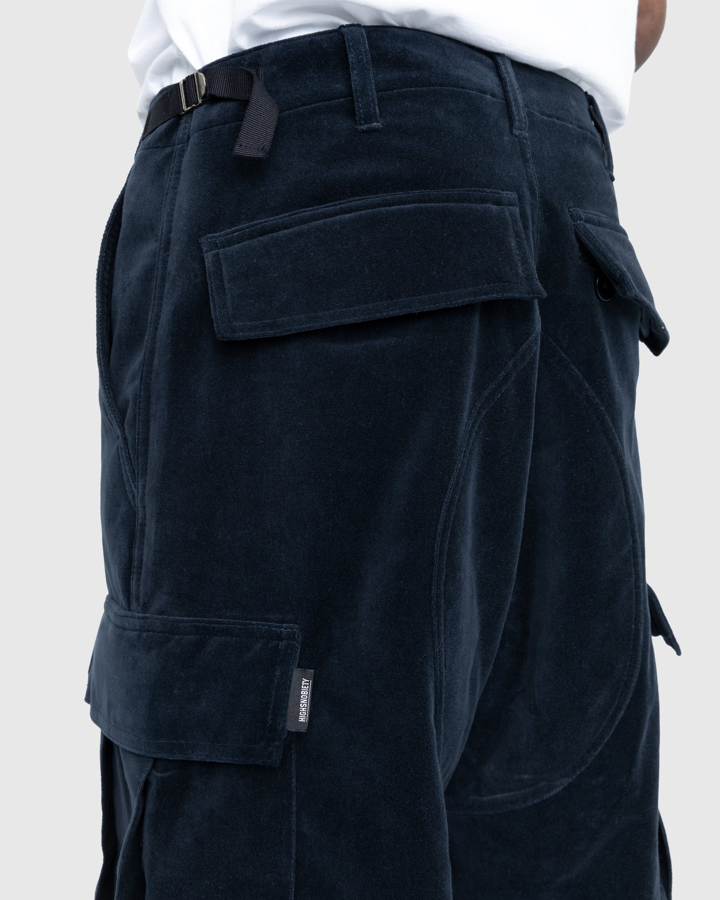 Highsnobiety - Moleskin Cargo Pant Navy - Clothing - Blue - Image 5