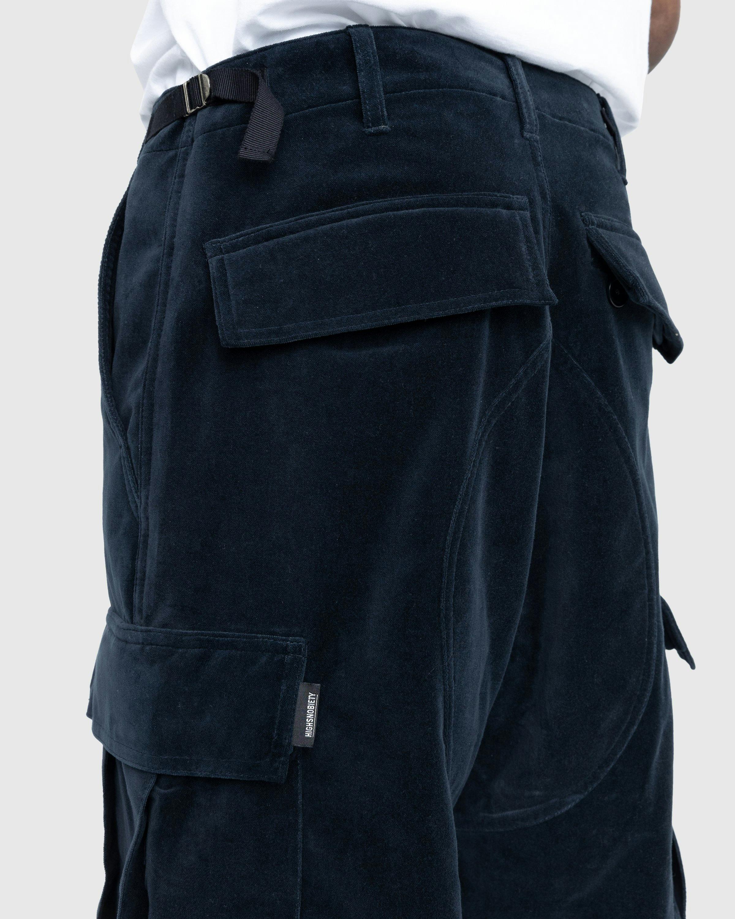 Highsnobiety Moleskin Cargo Pant Navy Highsnobiety Shop