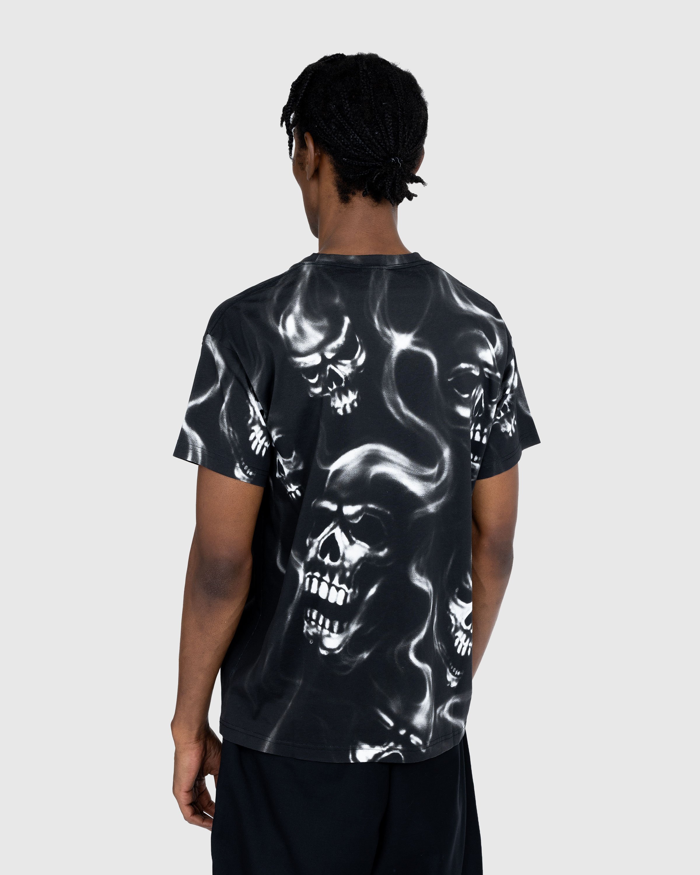 Stockholm Surfboard Club - Alko Airbrush Skull T-Shirt Black - Clothing - Black - Image 3