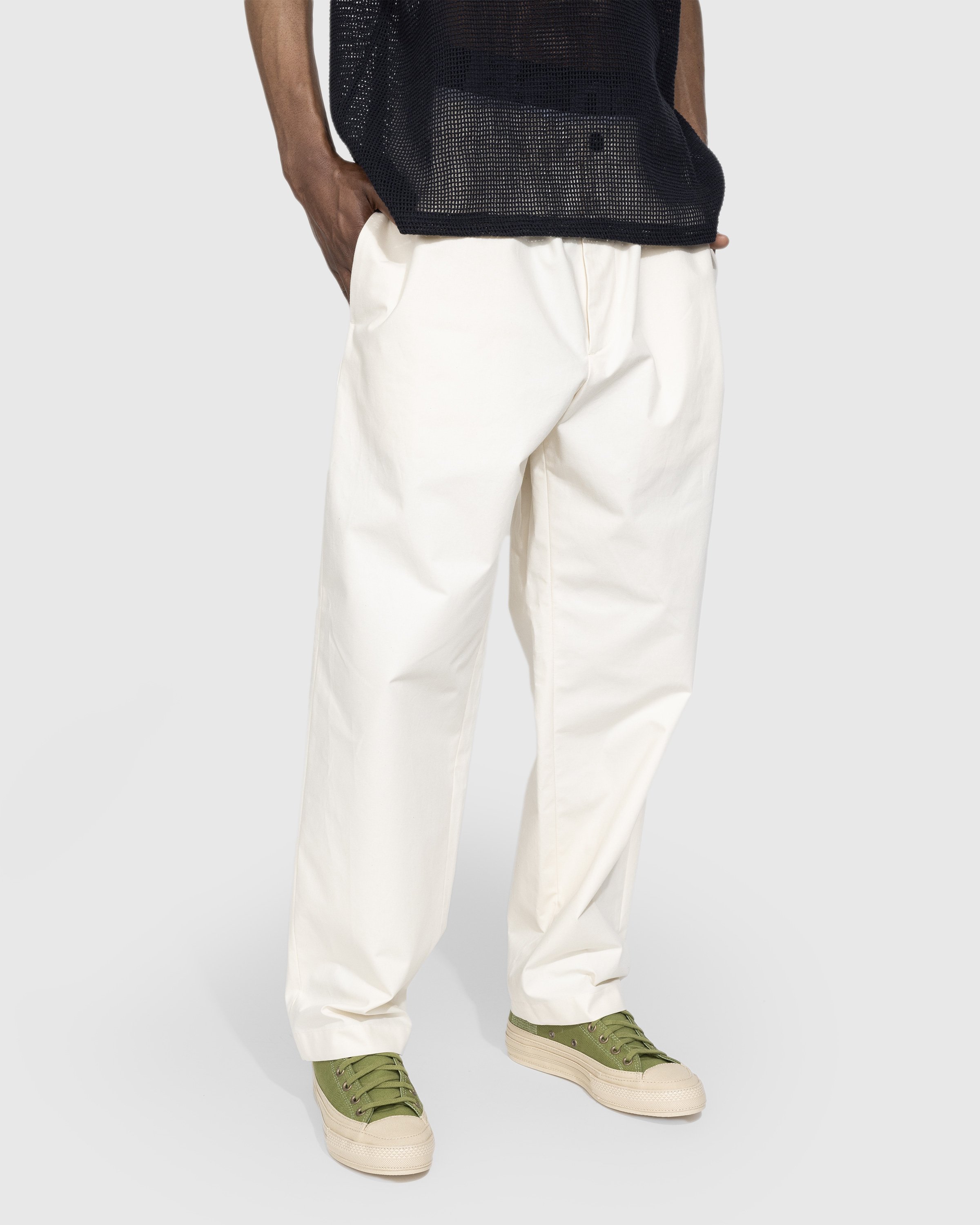 Jil Sander - Cropped Straight Leg Trousers Beige - Clothing - Beige - Image 2