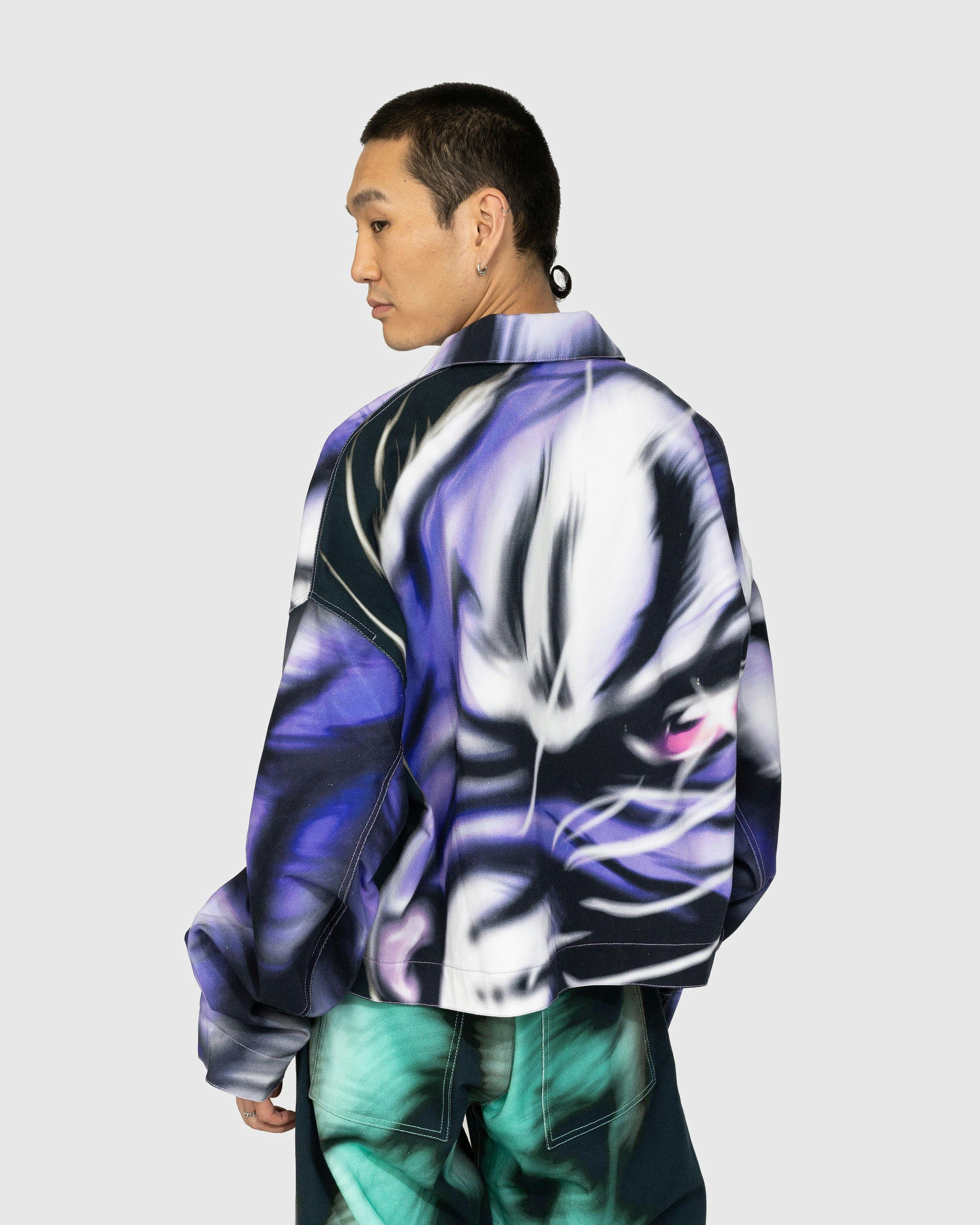 Gerrit Jacob - Printed Denim Jacket Purple - Clothing - Purple - Image 3