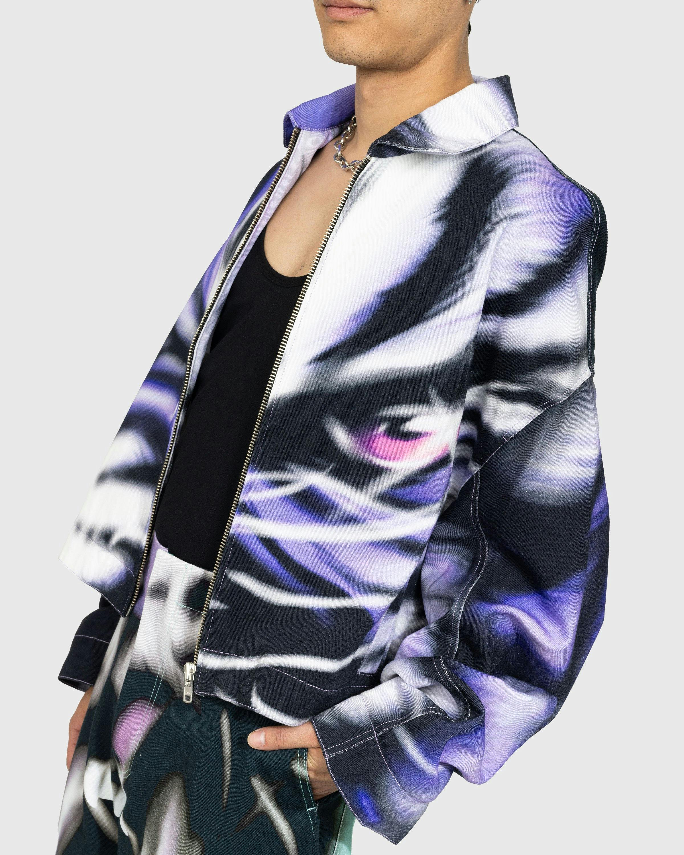 Gerrit Jacob - Printed Denim Jacket Purple - Clothing - Purple - Image 4