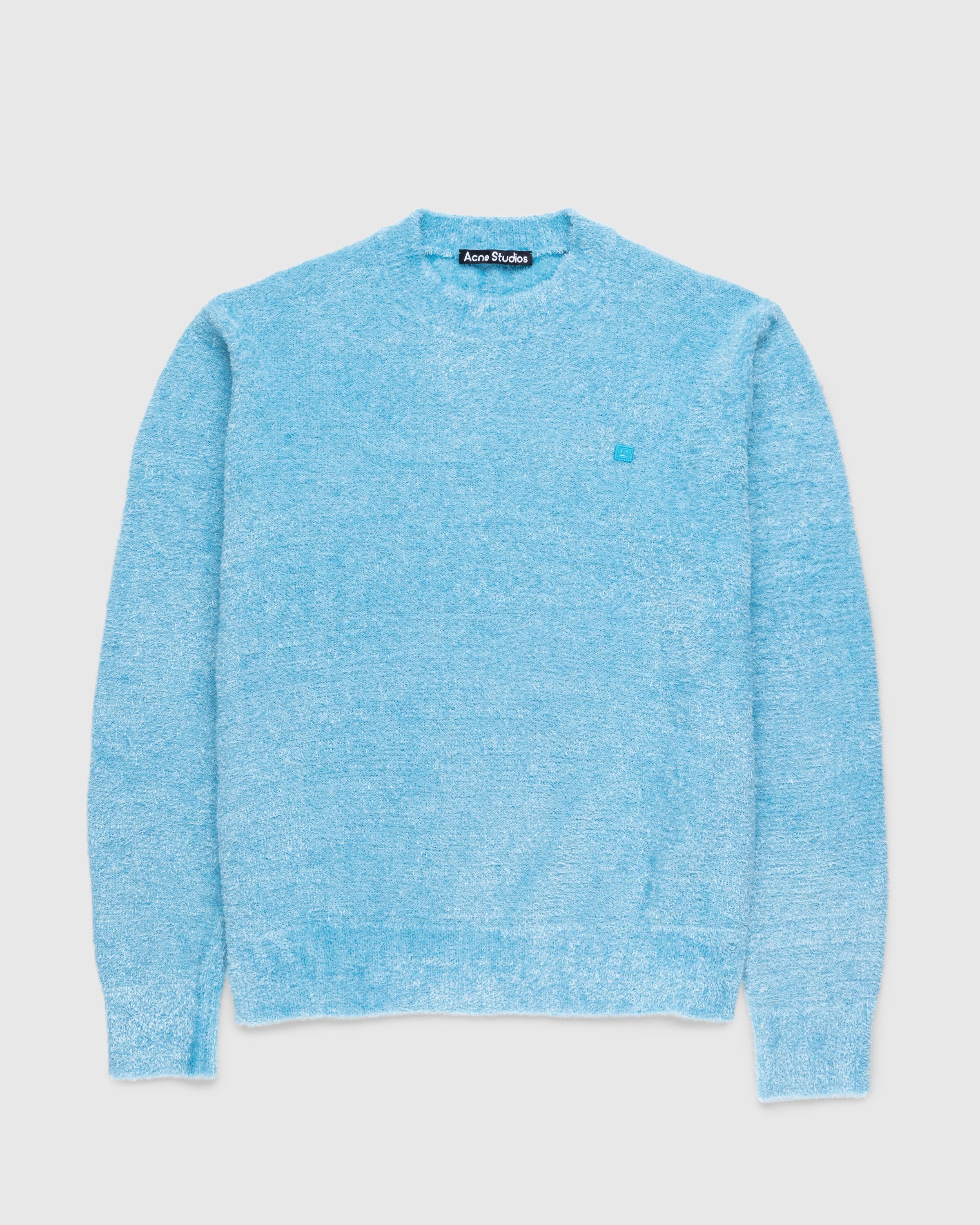 Acne Studios - Textured Sweater Teal Blue - Clothing - Blue - Image 1