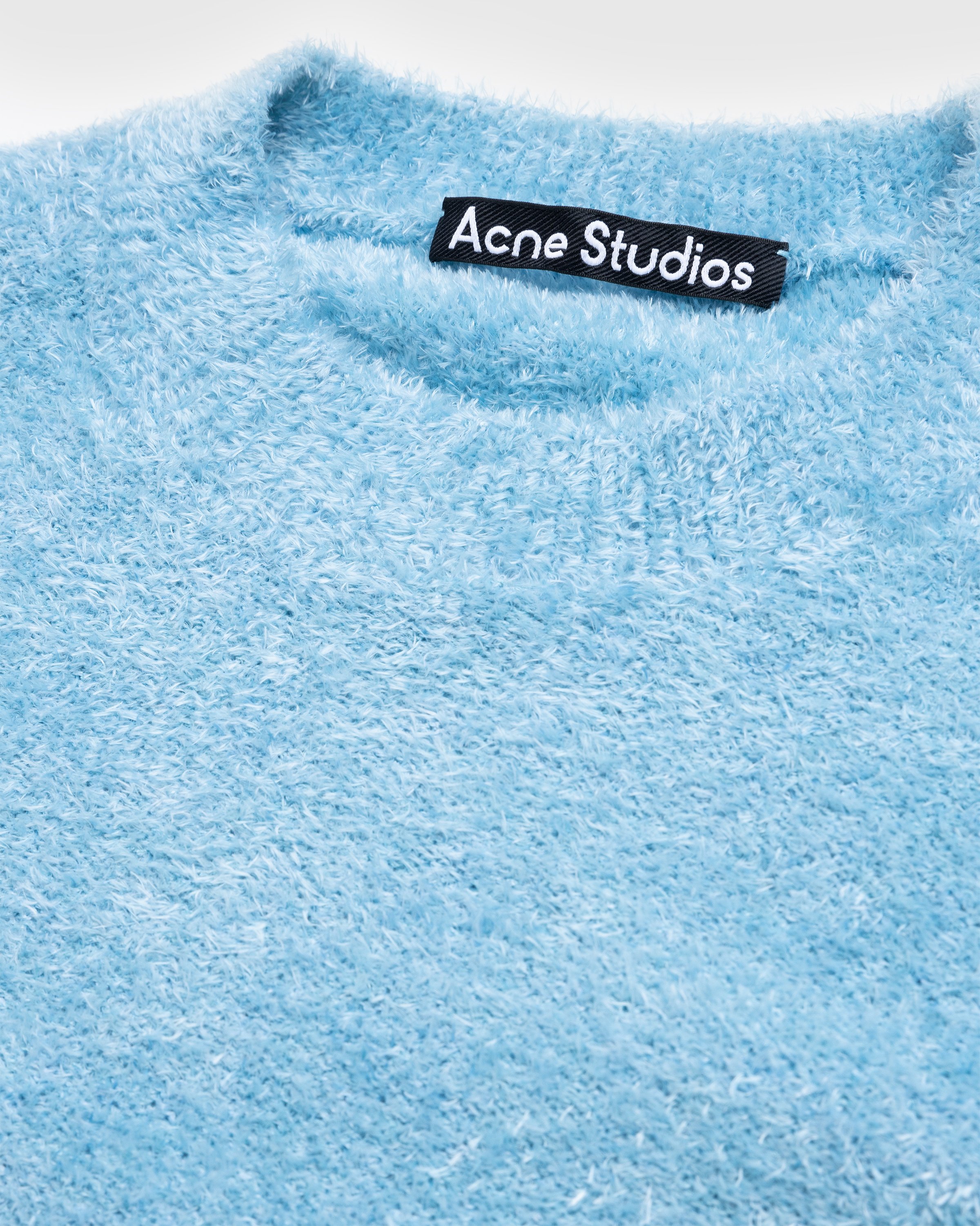 Acne Studios - Textured Sweater Teal Blue - Clothing - Blue - Image 5