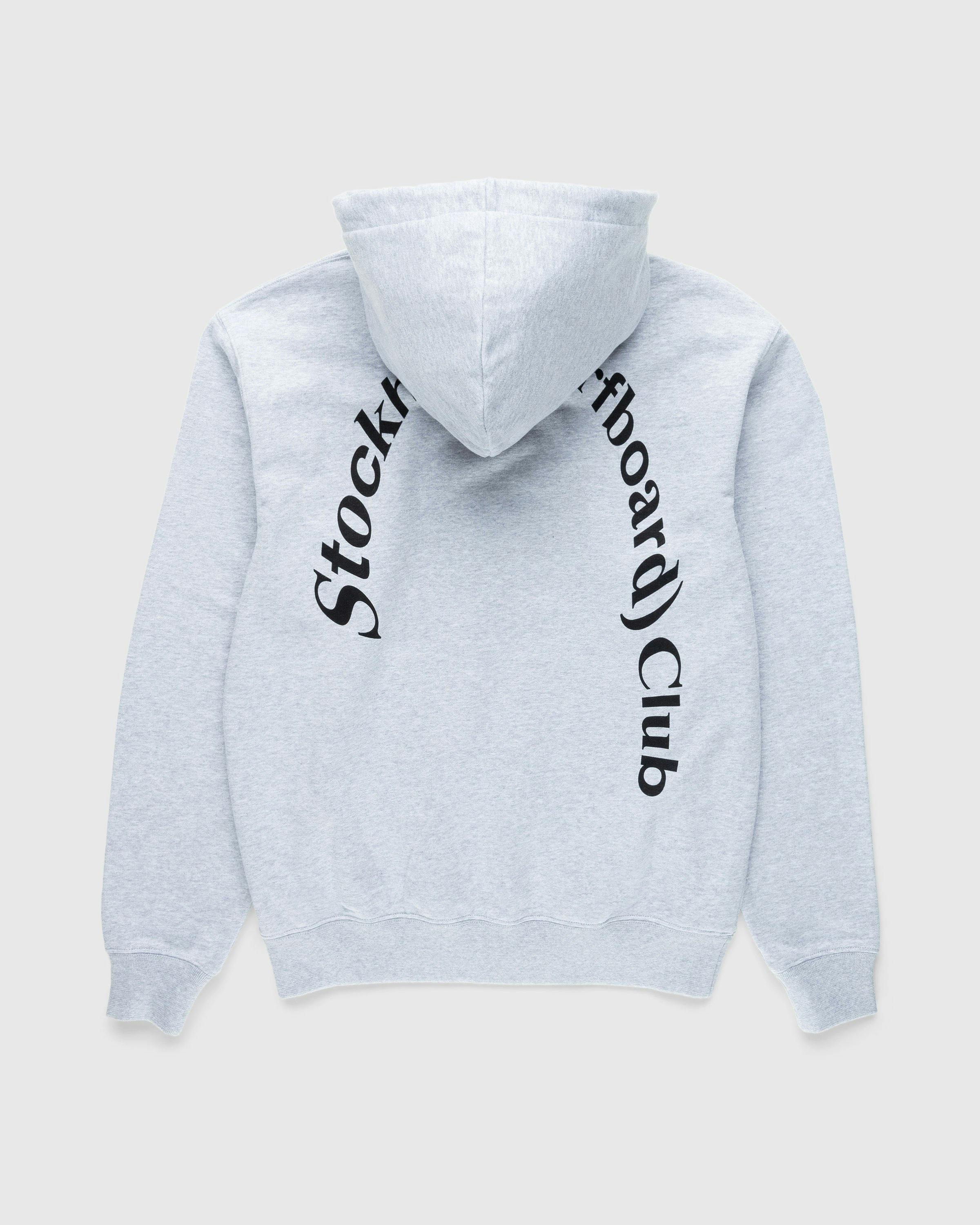 Stockholm Surfboard Club - Bjorn Logo Hoodie Grey Melange - Clothing - Grey - Image 1