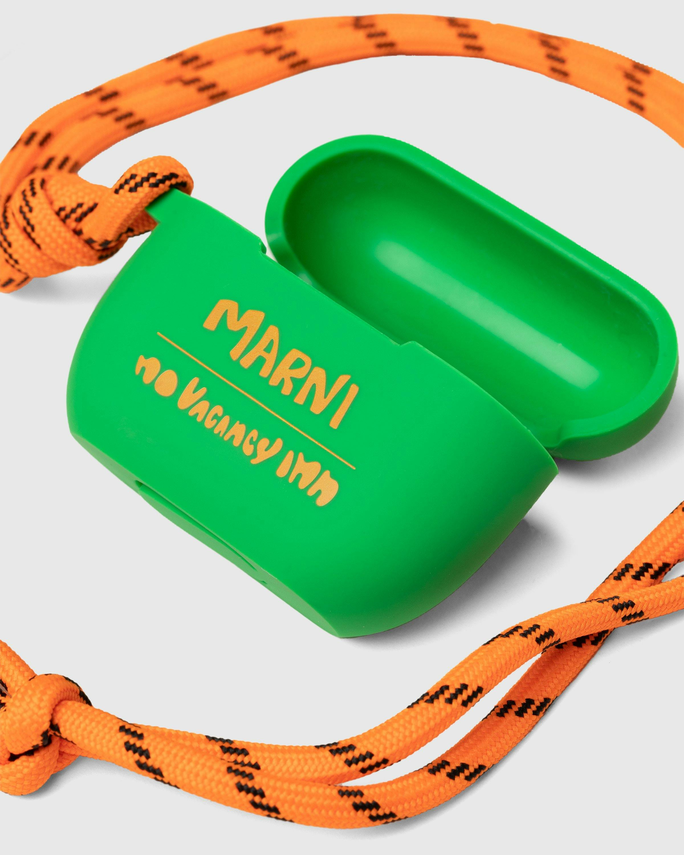 Marni x No Vacancy Inn - AirPods Case Garden Green/Orange - Accessories - Green - Image 3