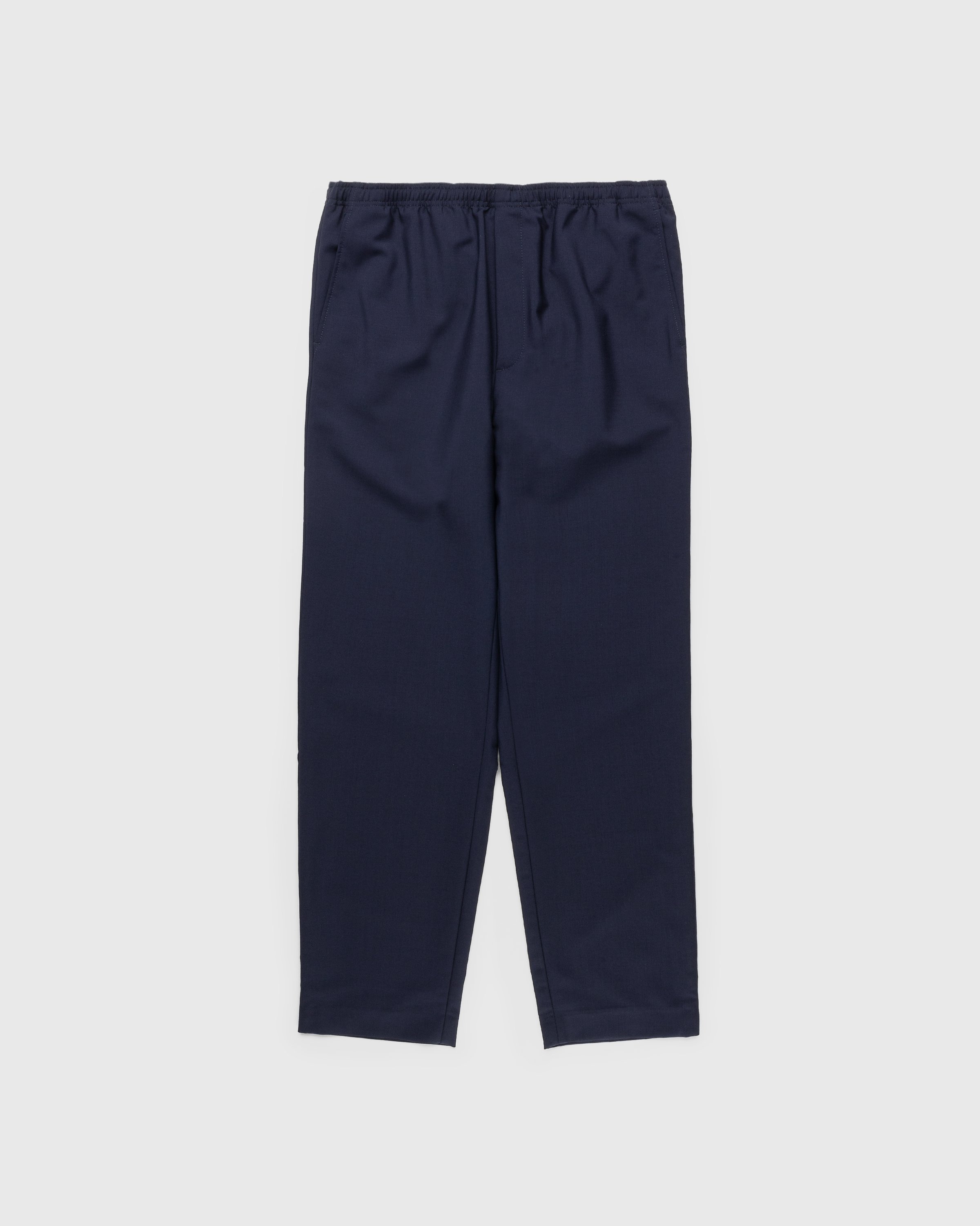 Acne Studios - Loose Fit Drawstring Trousers Blue - Clothing - Grey - Image 1