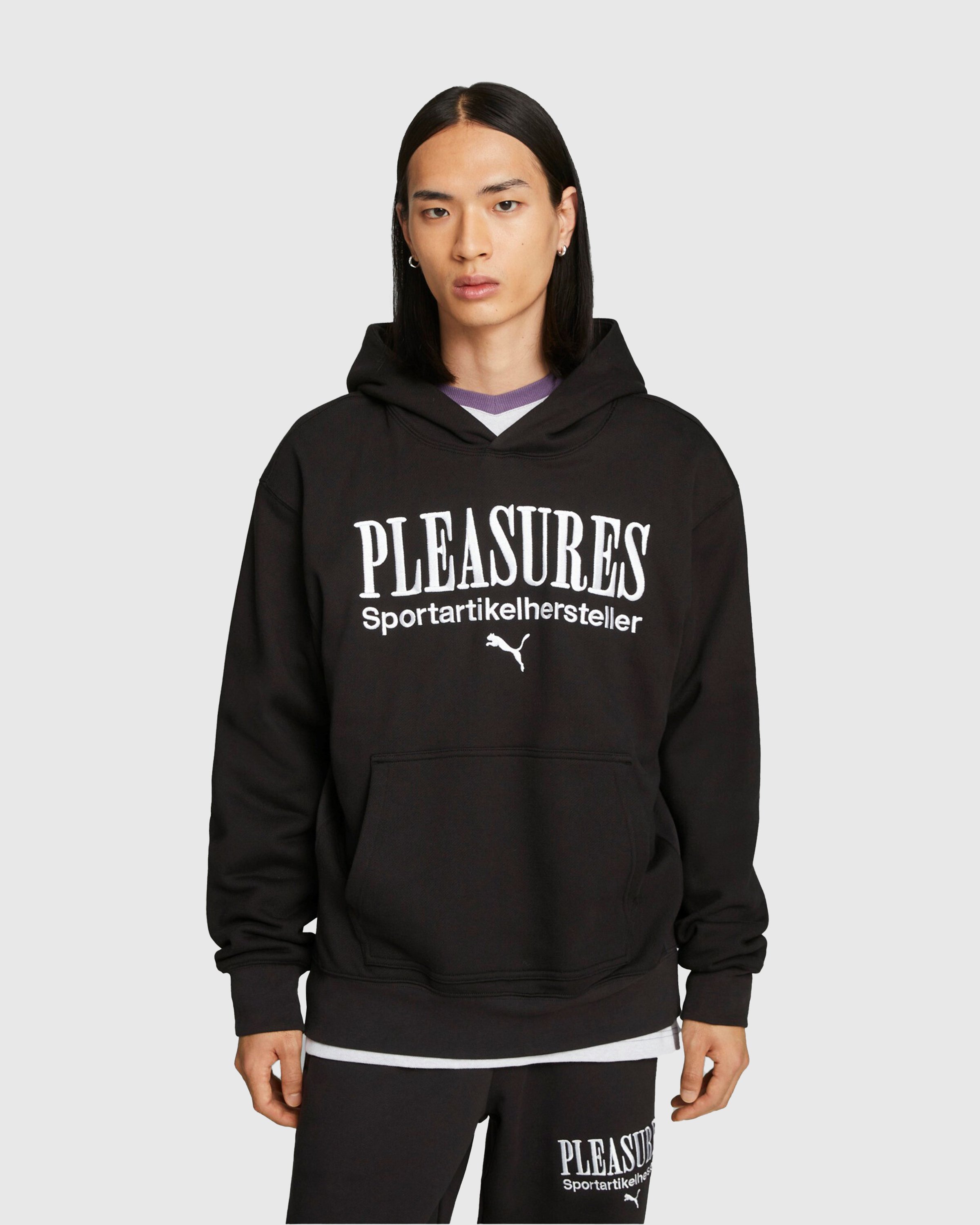 Puma x Pleasures - Graphic Hoodie - Clothing - Black - Image 3
