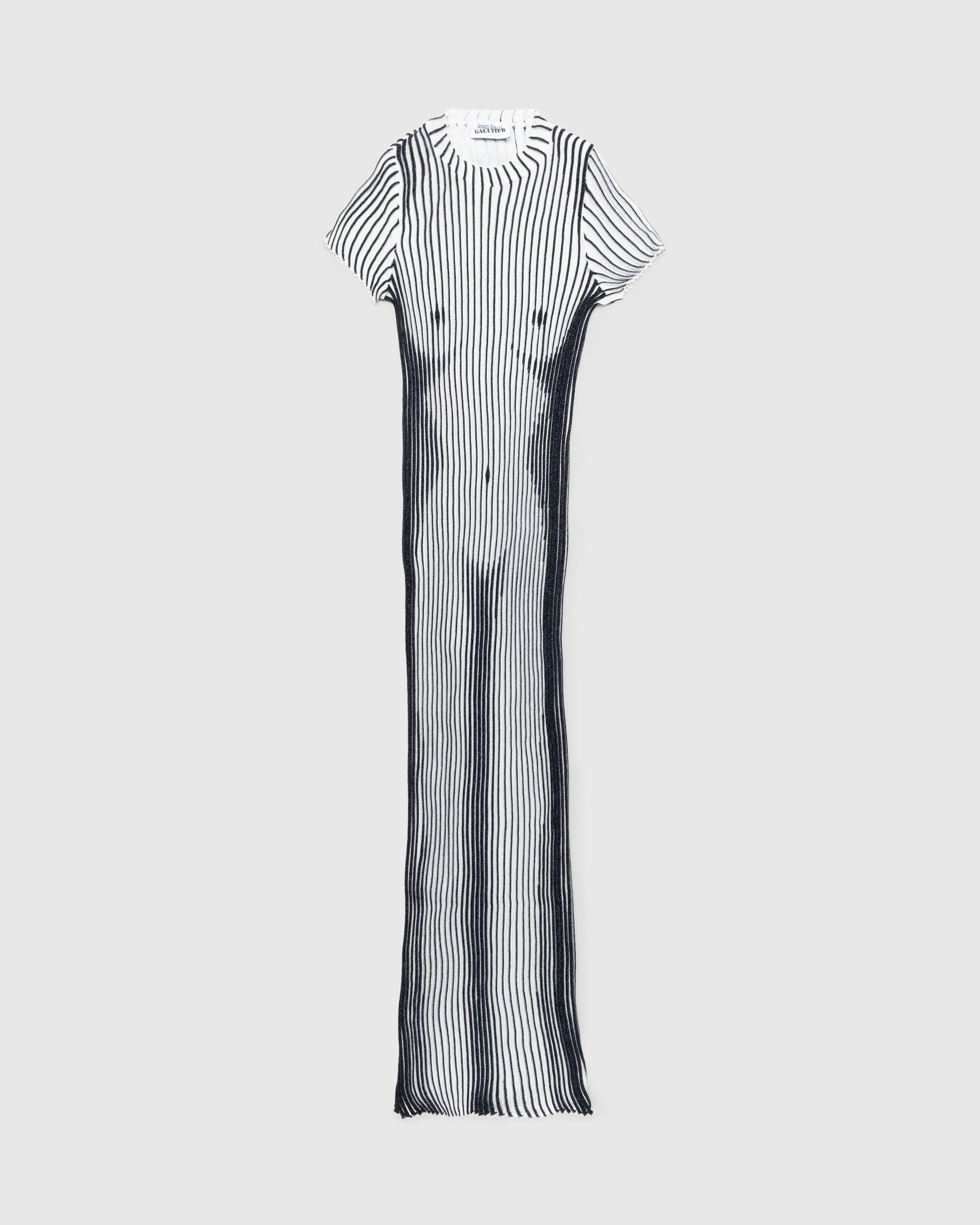 Jean Paul Gaultier - Short Sleeves Trompe L'Œil Long Dress White - Clothing - White - Image 1
