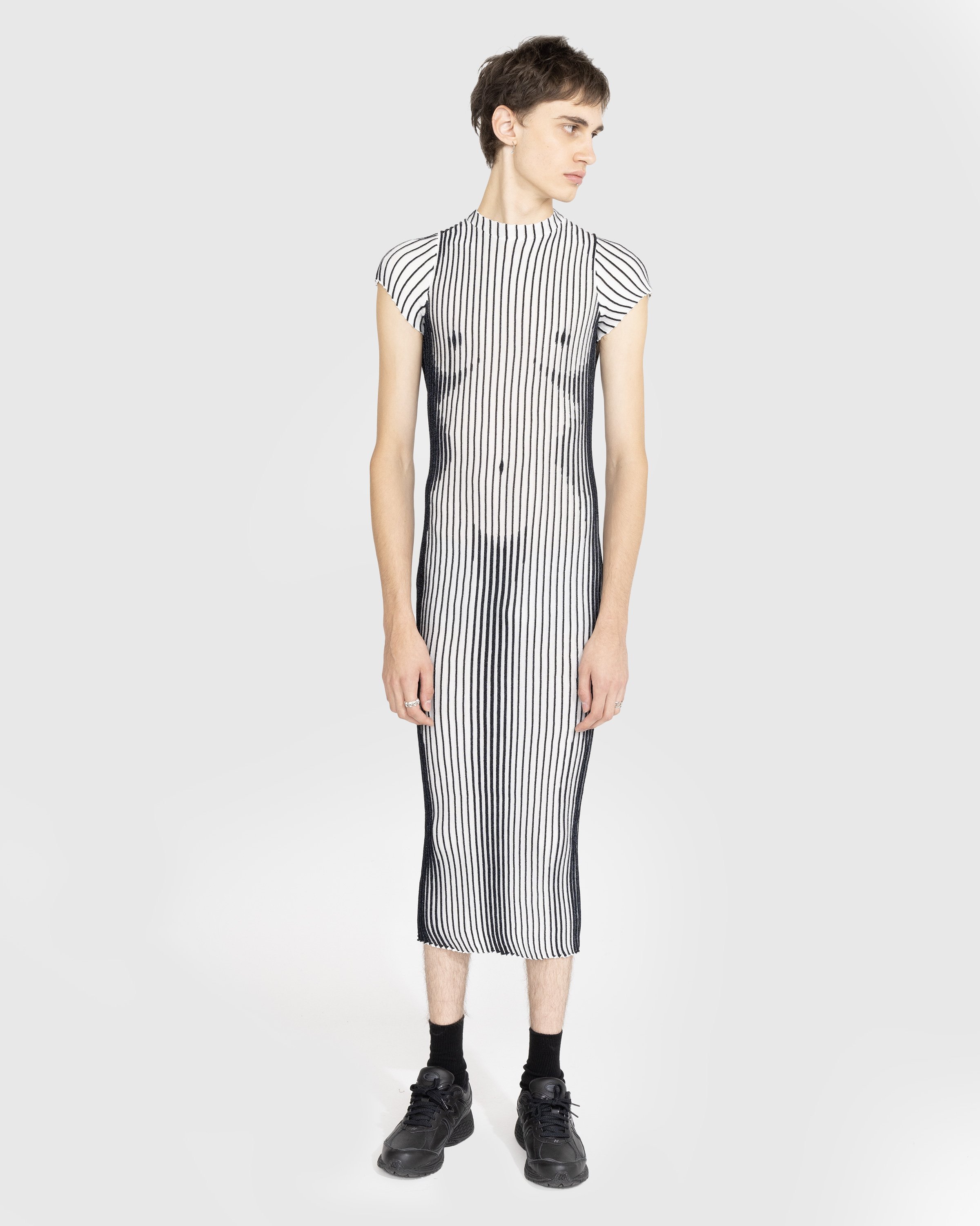Jean Paul Gaultier - Short Sleeves Trompe L'Œil Long Dress White - Clothing - White - Image 2