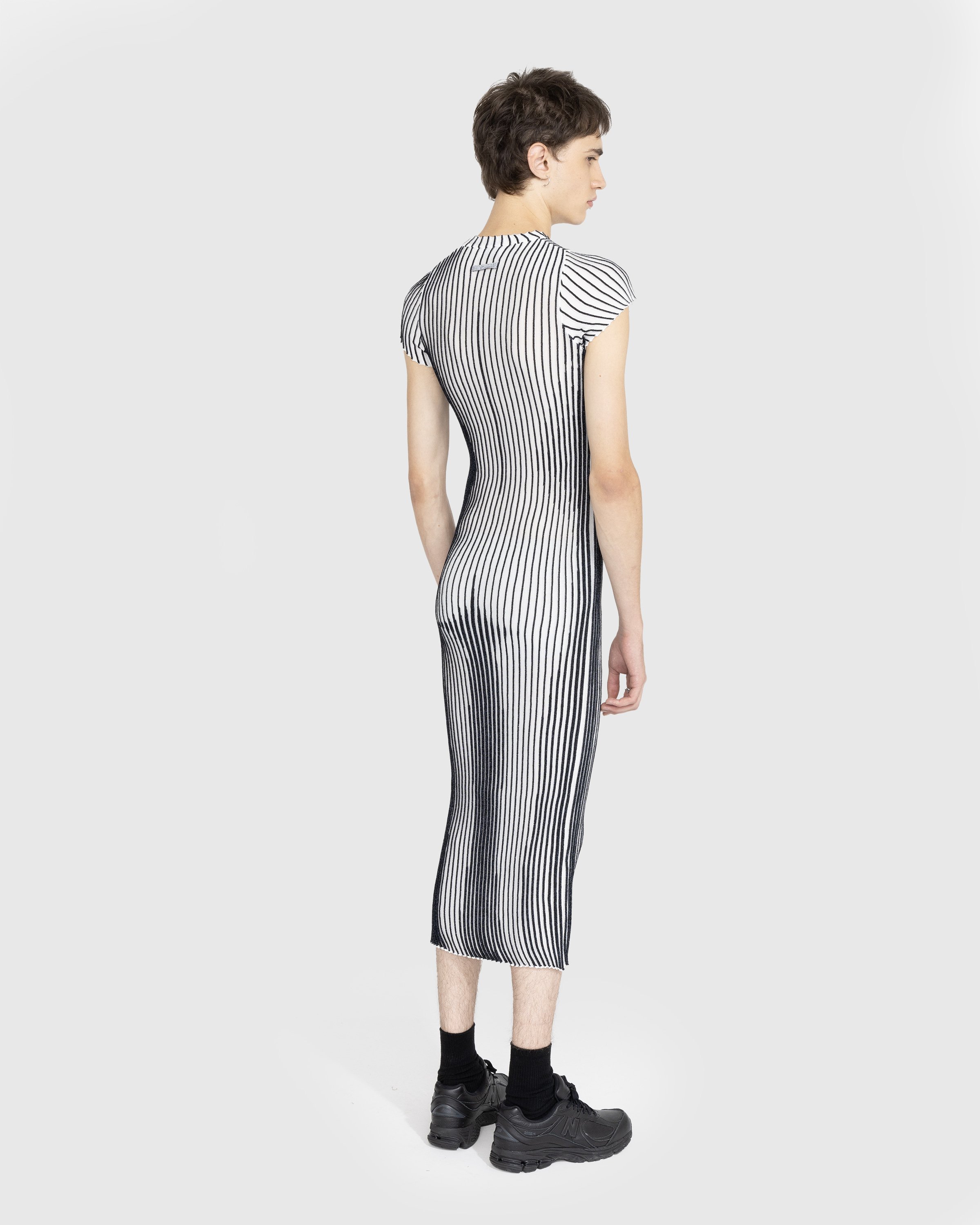 Jean Paul Gaultier - Short Sleeves Trompe L'Œil Long Dress White - Clothing - White - Image 3