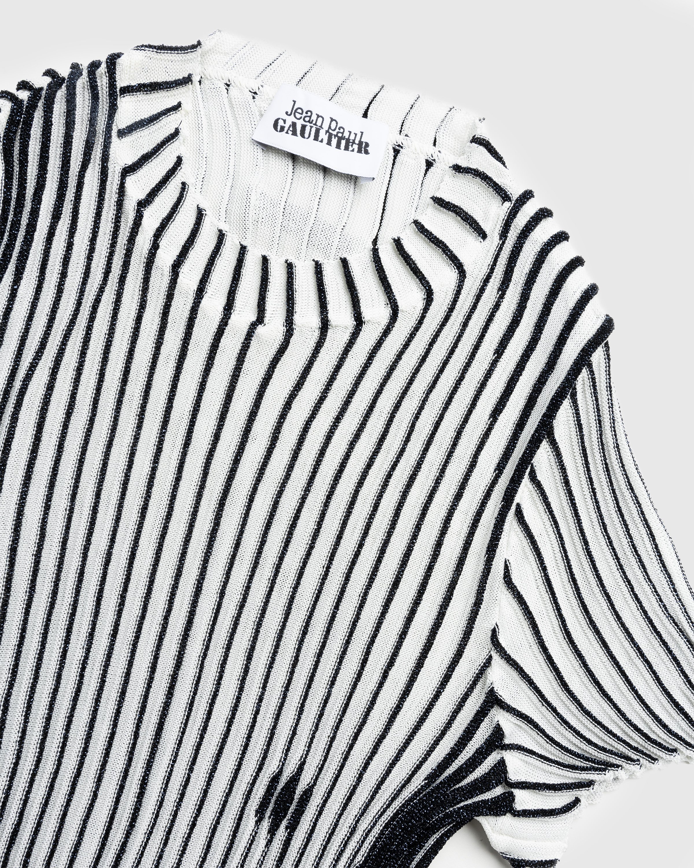 Jean Paul Gaultier - Short Sleeves Trompe L'Œil Long Dress White - Clothing - White - Image 5