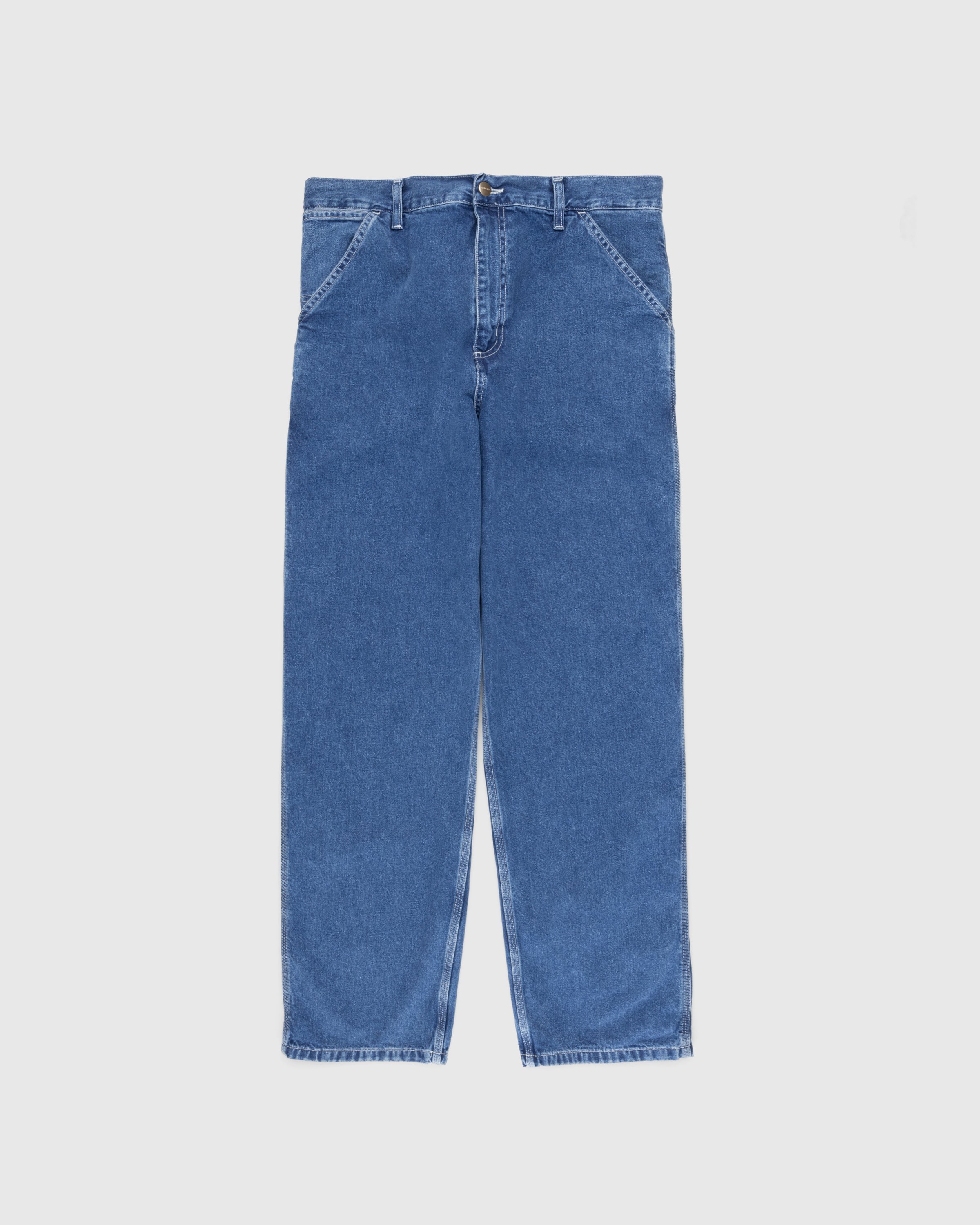 Carhartt WIP - Simple Pant Blue/Stone-Washed - Clothing - Blue - Image 1