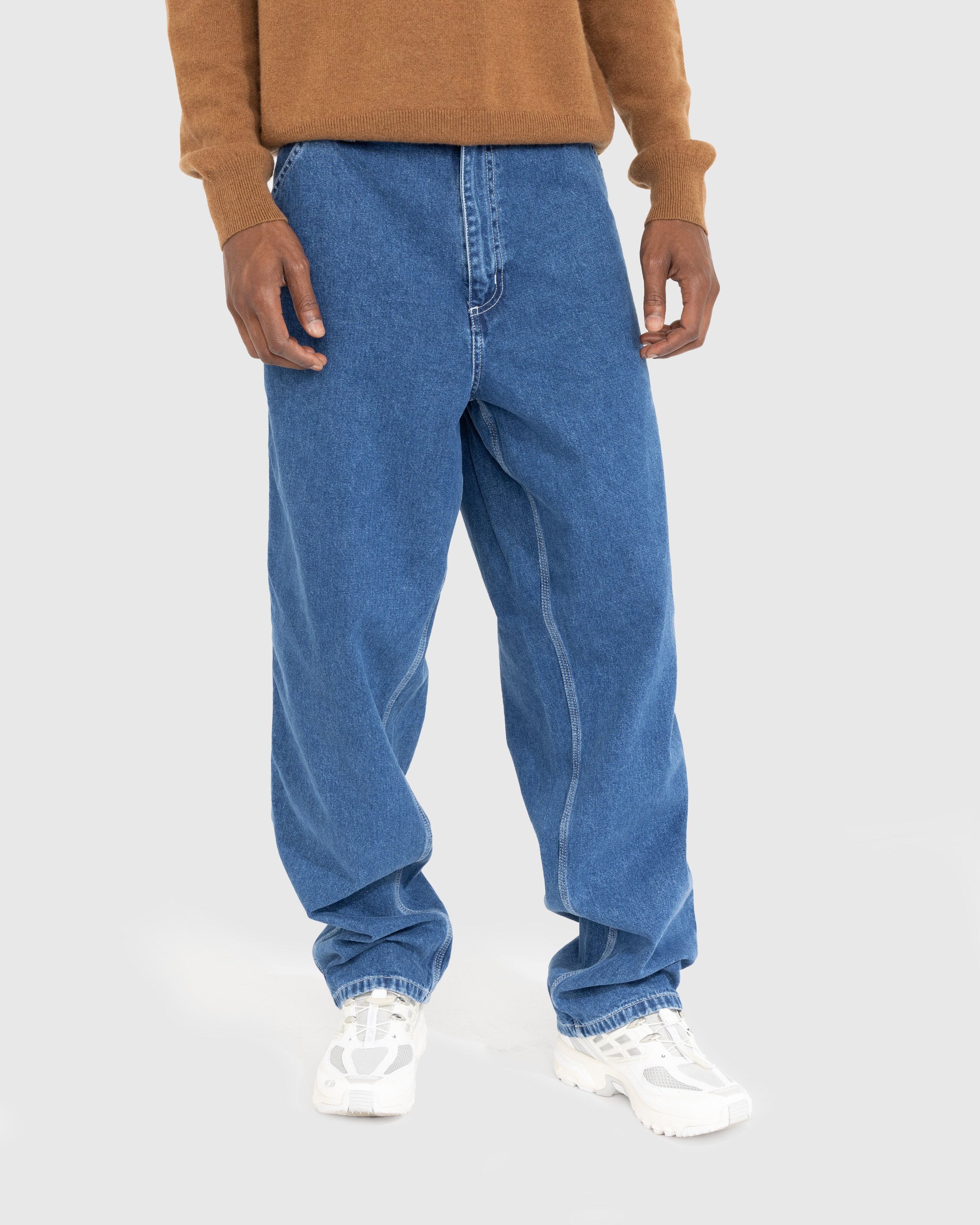Carhartt WIP - Simple Pant Blue/Stone-Washed - Clothing - Blue - Image 2