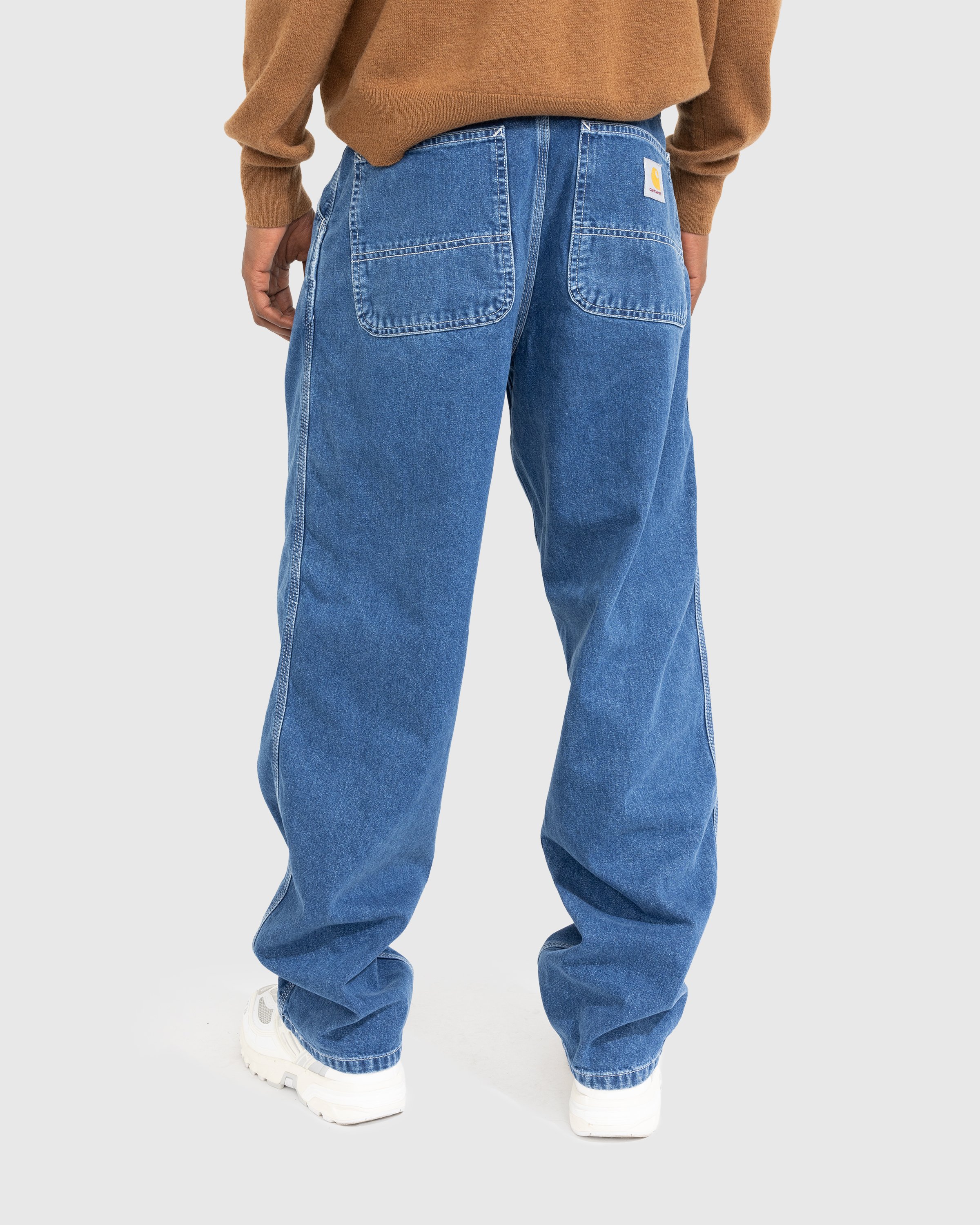 Carhartt WIP - Simple Pant Blue/Stone-Washed - Clothing - Blue - Image 3