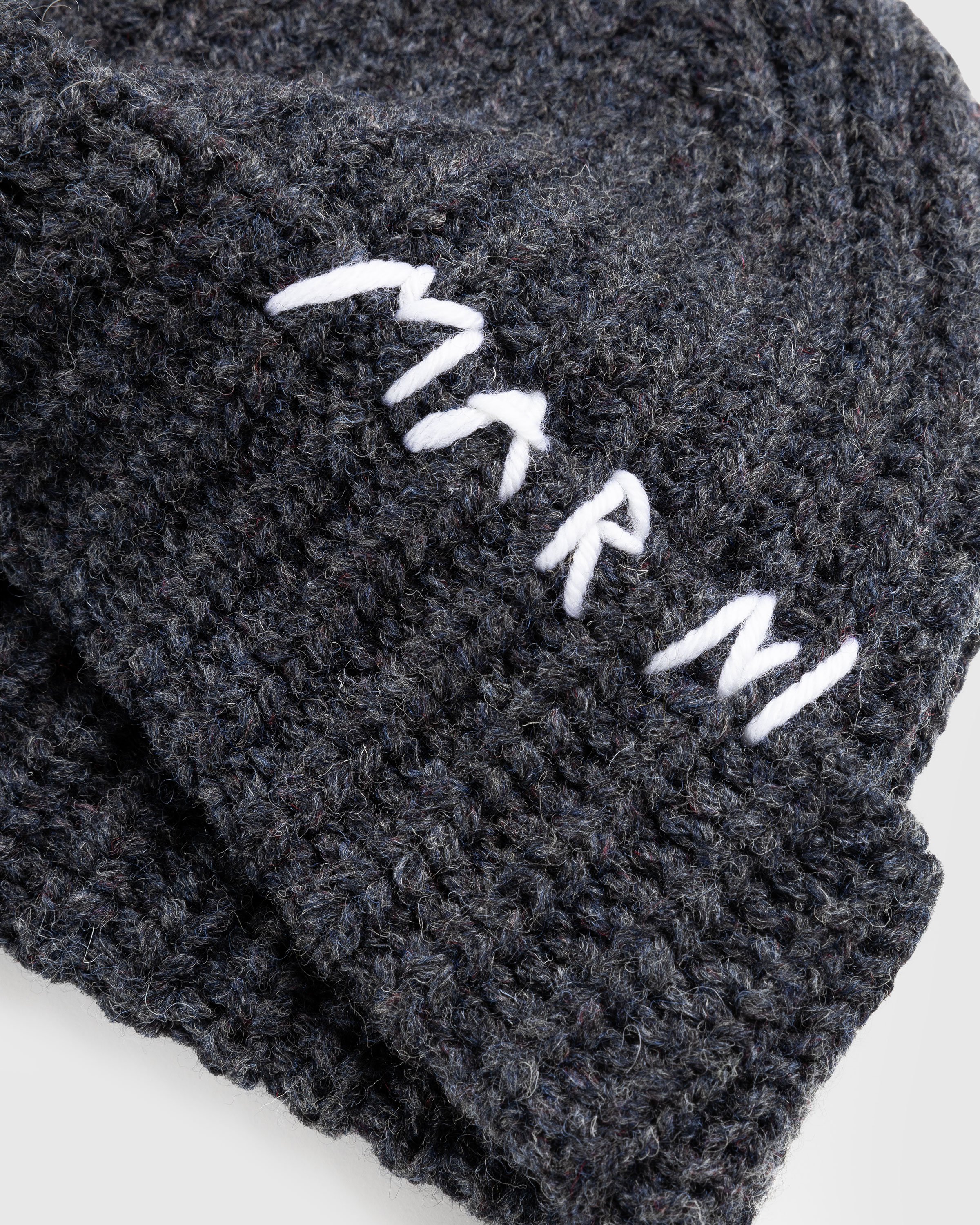 Marni - Logo Beanie Grey - Accessories - Grey - Image 4