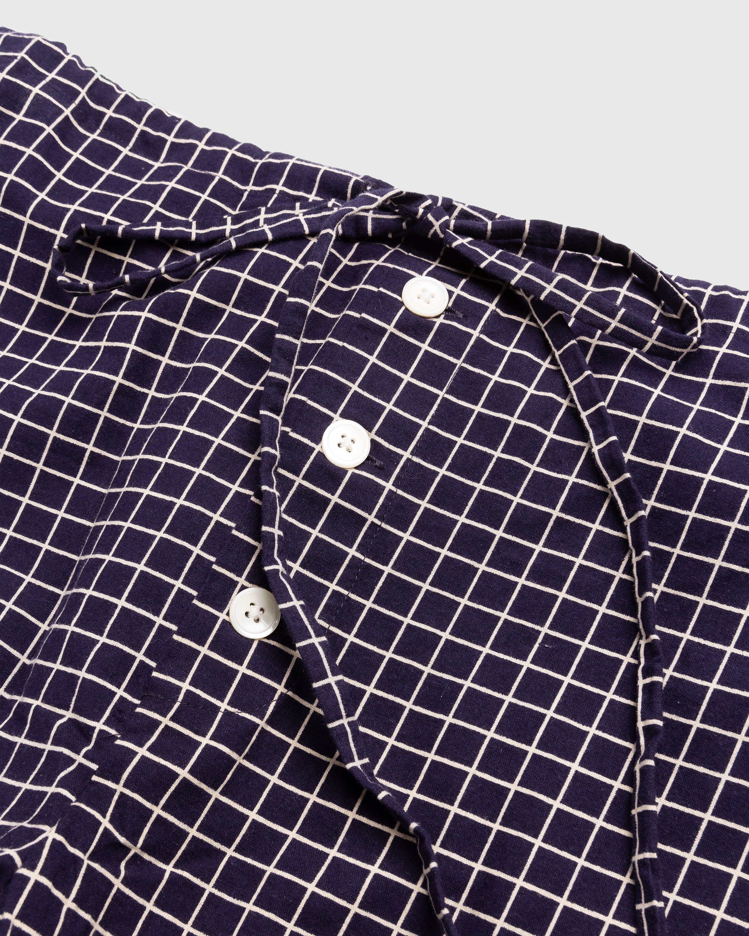 Bode - Midnight Grid Pajama Pant - Clothing - Blue - Image 2
