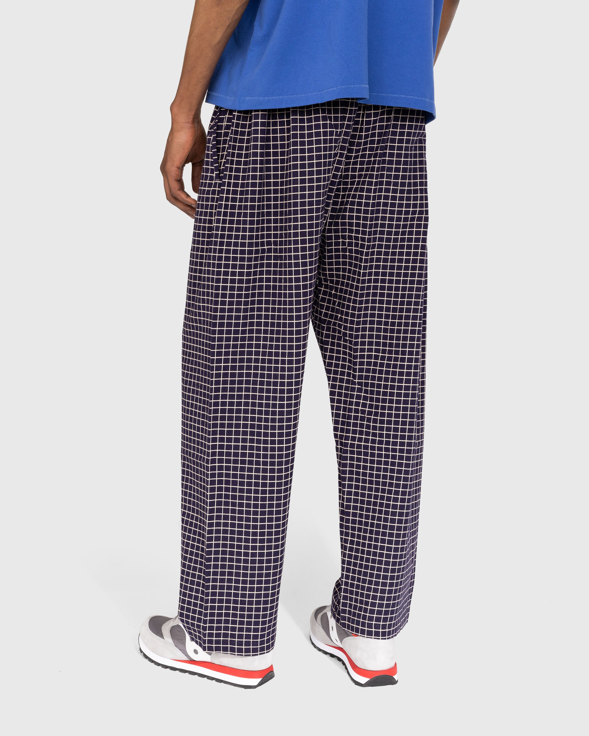 Bode - Midnight Grid Pajama Pant - Clothing - Blue - Image 5