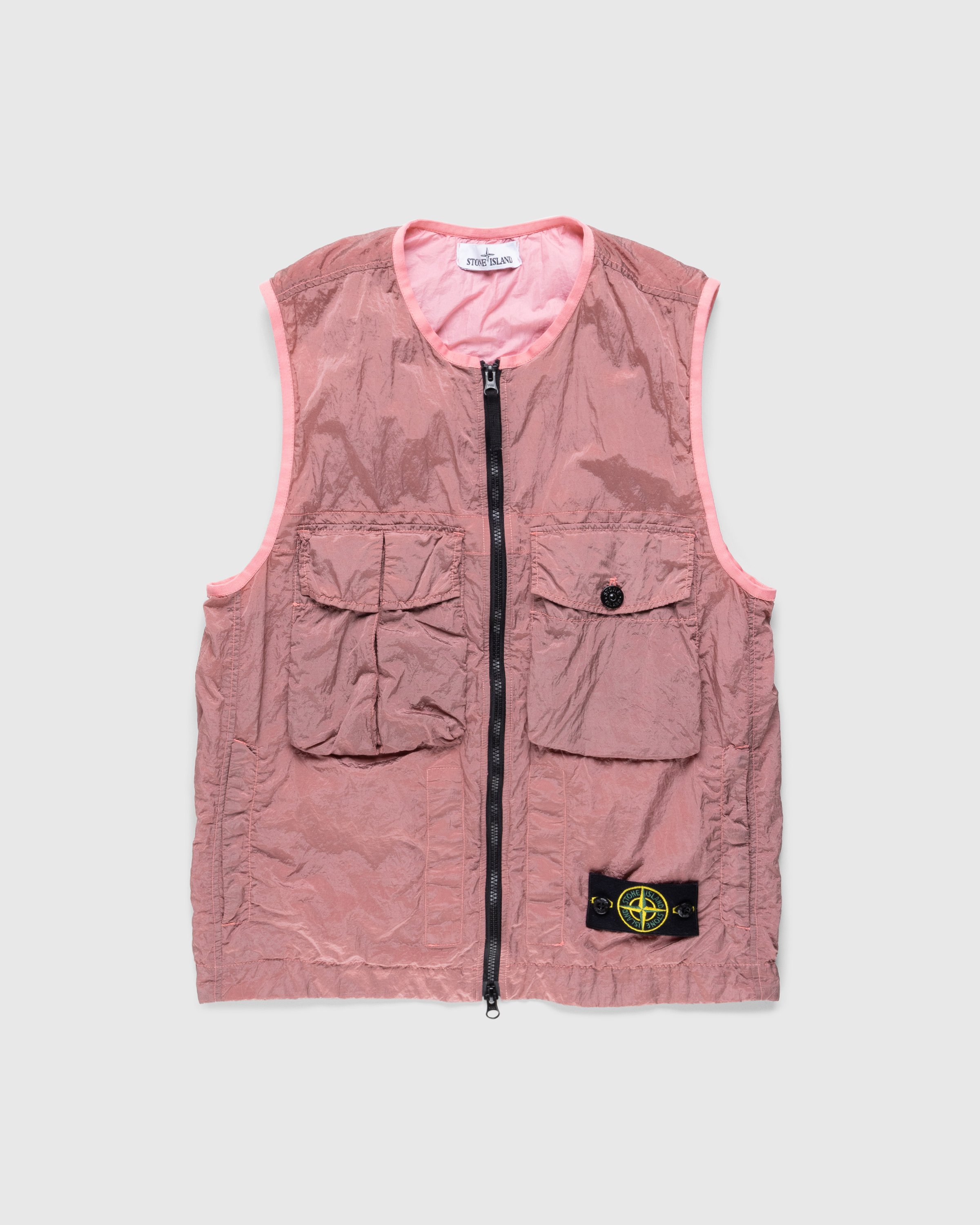 Stone Island - Giubbotto S/Maniche Pink 7815G0619 - Clothing - Pink - Image 1