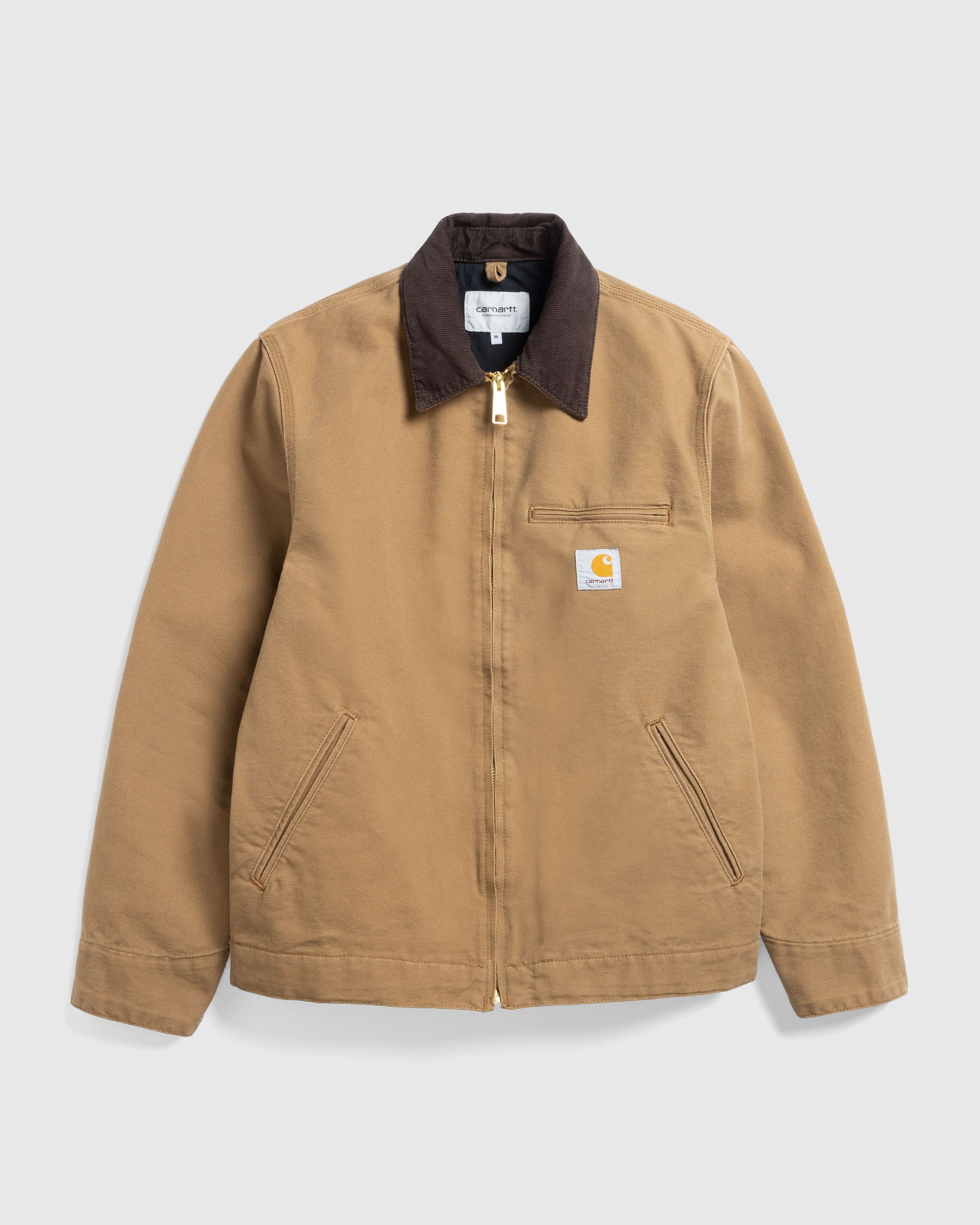 Carhartt WIP - Detroit Jacket Hamilton Brown / Tobacco /rinsed - Clothing - Brown - Image 1