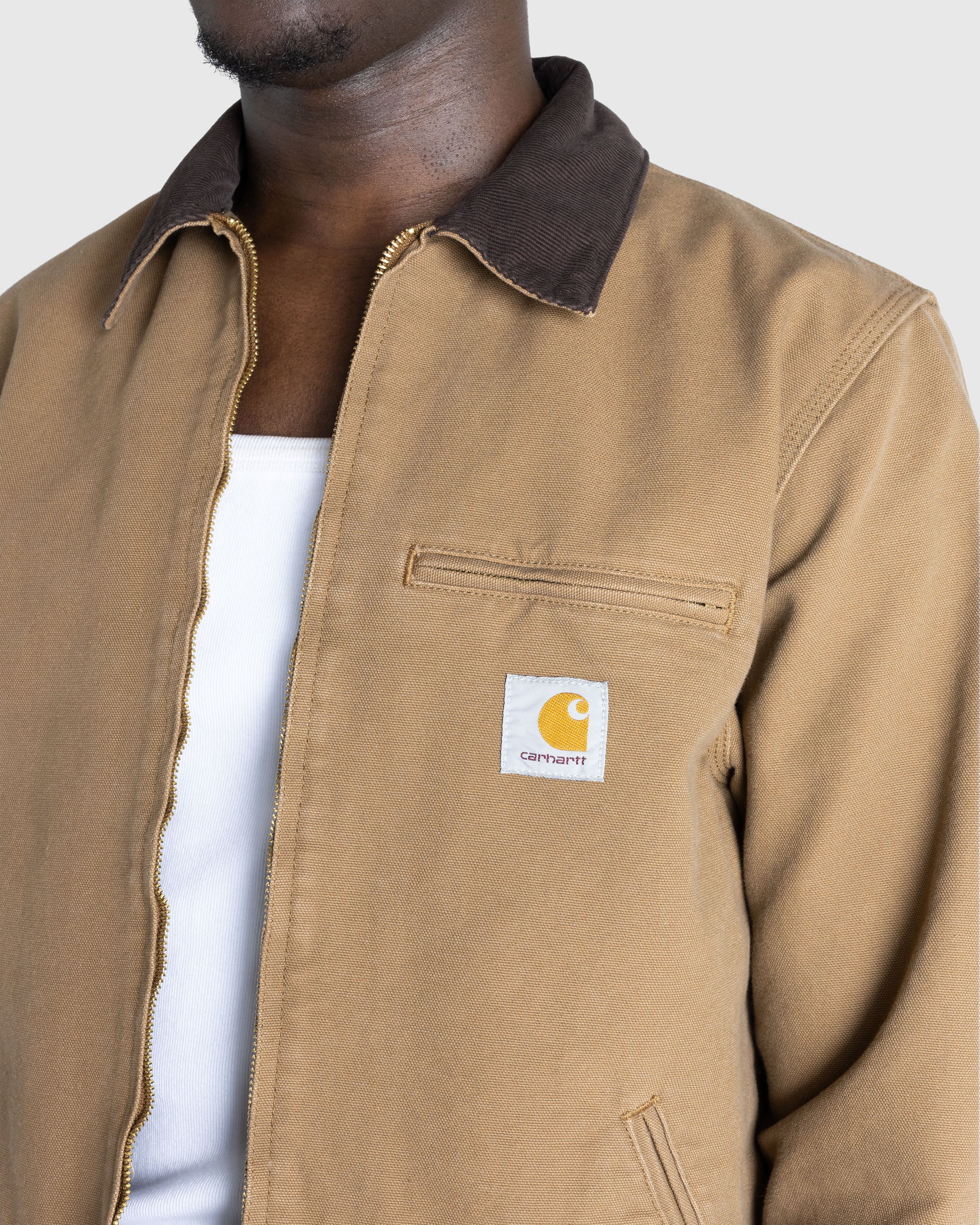Carhartt WIP - Detroit Jacket Hamilton Brown / Tobacco /rinsed - Clothing - Brown - Image 5