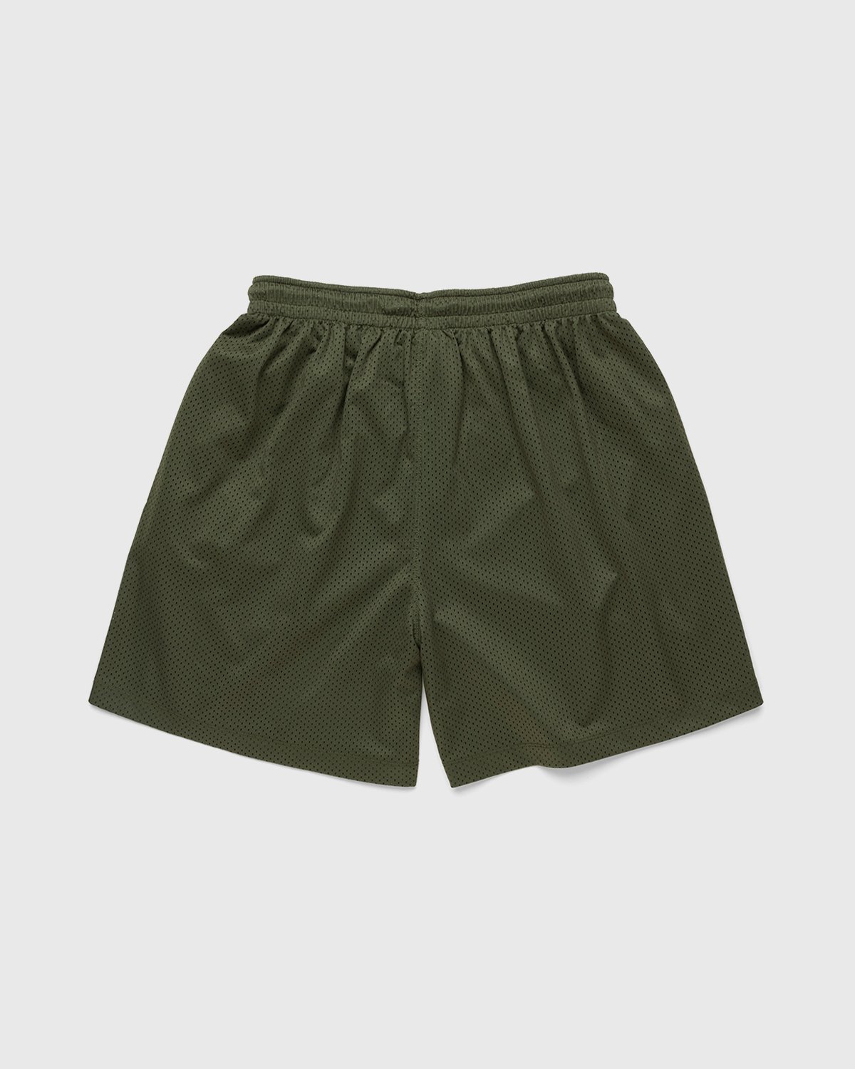 Highsnobiety - HS Sports Reversible Mesh Shorts Black/Khaki - Clothing - Green - Image 2