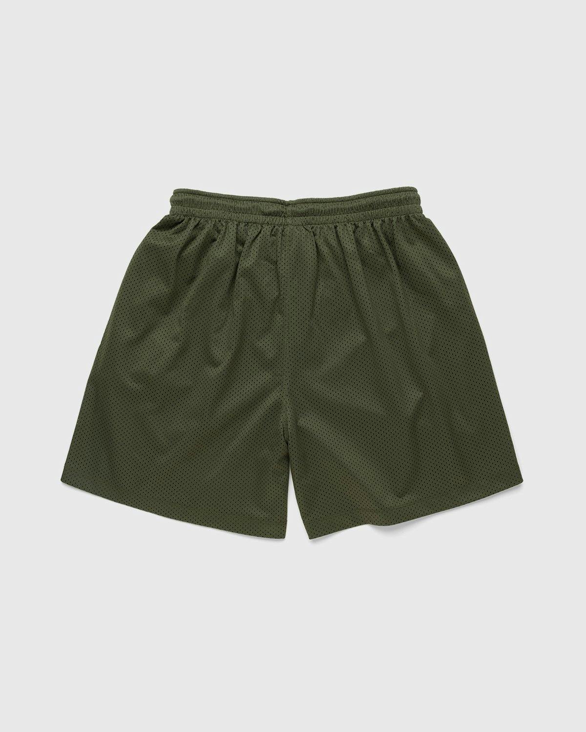 Highsnobiety - HS Sports Reversible Mesh Shorts Black/Khaki - Clothing - Green - Image 2