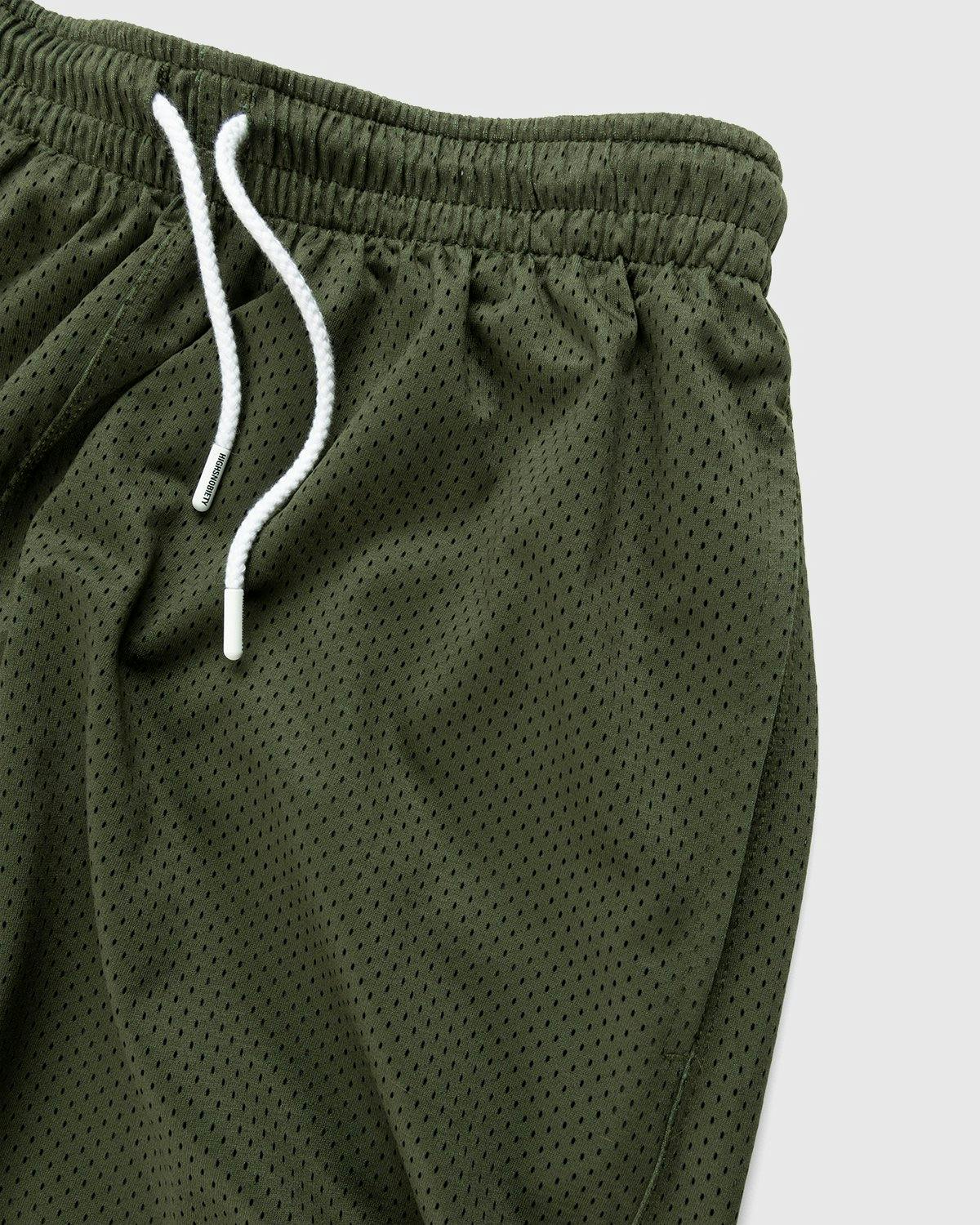 Highsnobiety - HS Sports Reversible Mesh Shorts Black/Khaki - Clothing - Green - Image 7