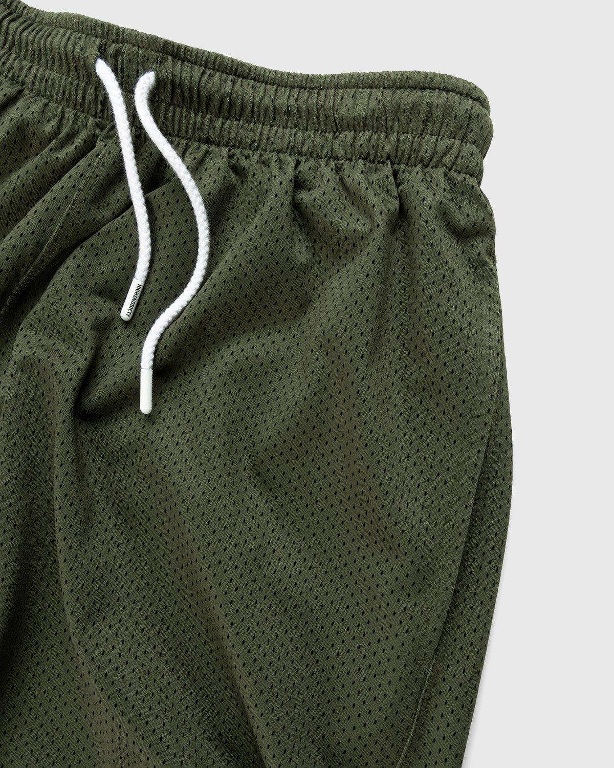 Highsnobiety - HS Sports Reversible Mesh Shorts Black/Khaki - Clothing - Green - Image 7