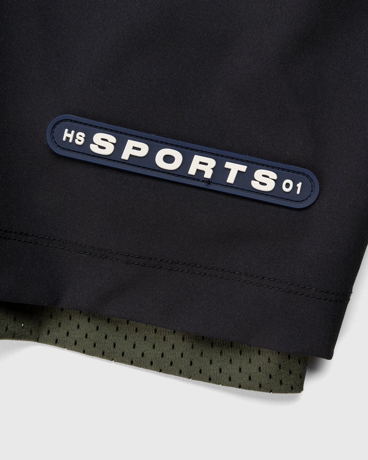 Highsnobiety - HS Sports Reversible Mesh Shorts Black/Khaki - Clothing - Green - Image 8