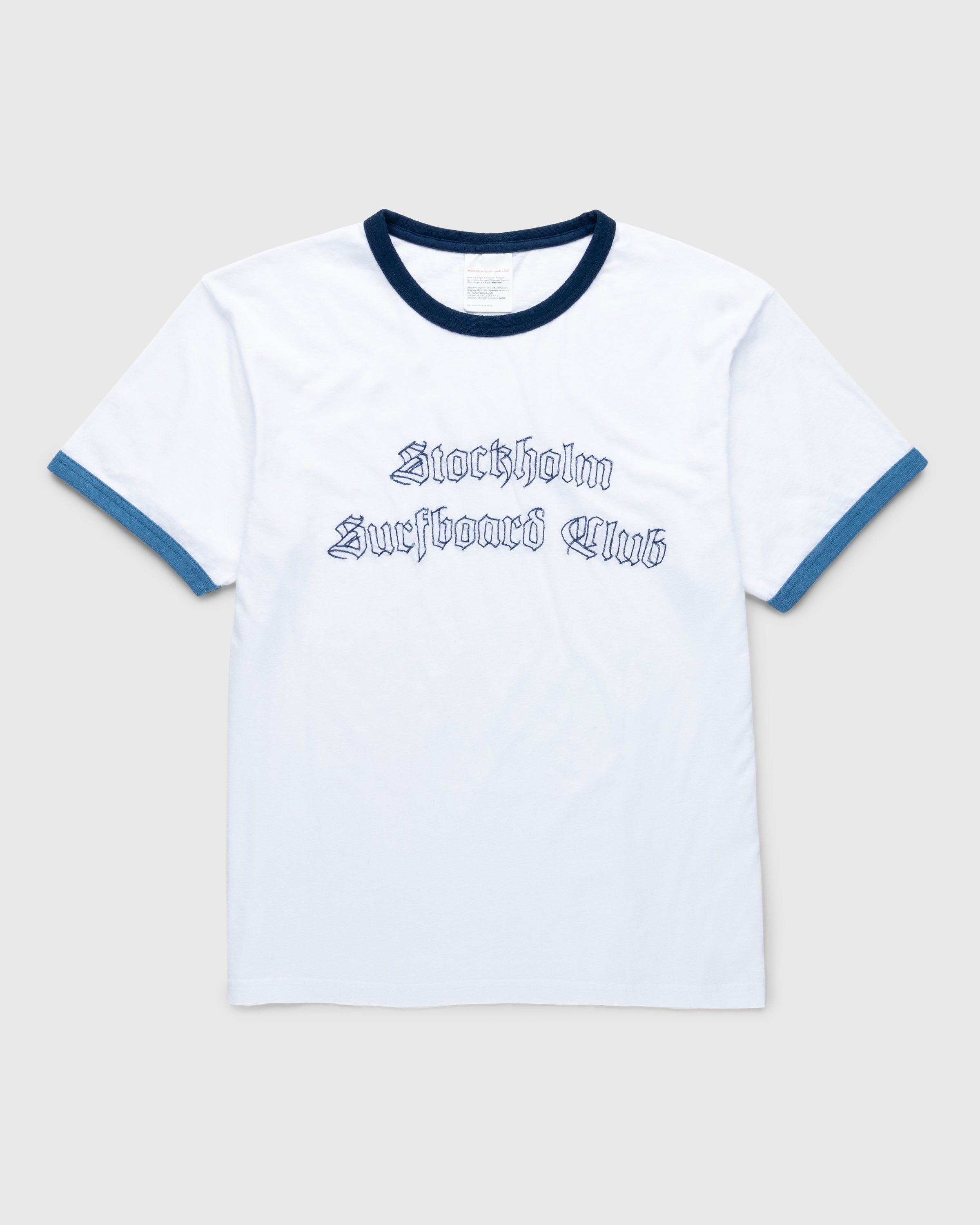 Stockholm Surfboard Club - Ringer T-Shirt White - Clothing - White - Image 1