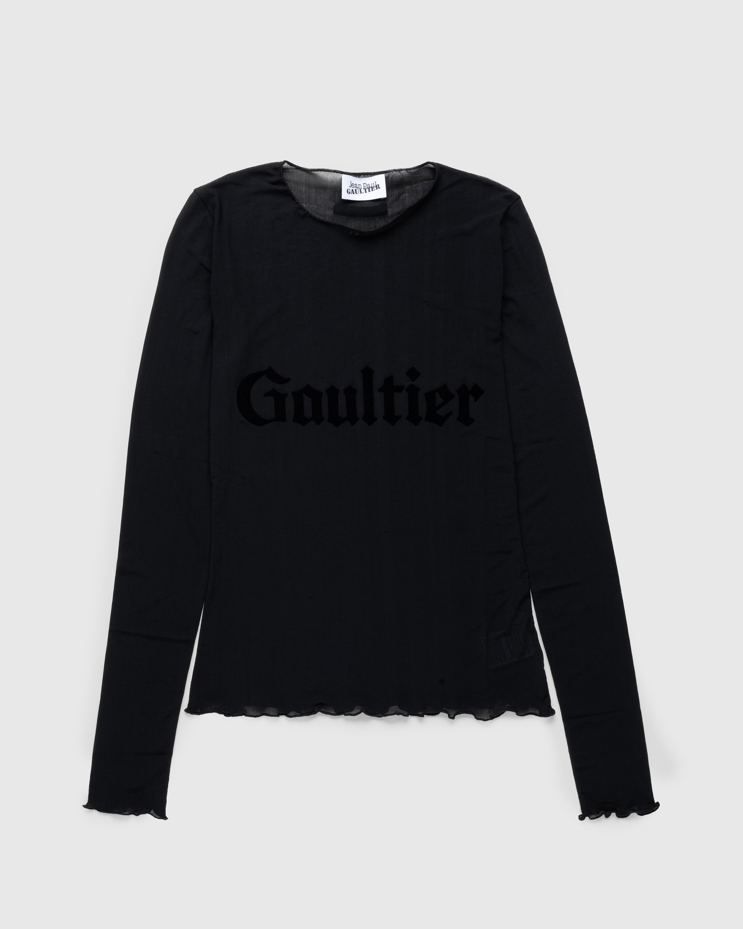 Jean Paul Gaultier - Velvet Gaultier Long-Sleeve Black - Clothing - Black - Image 1