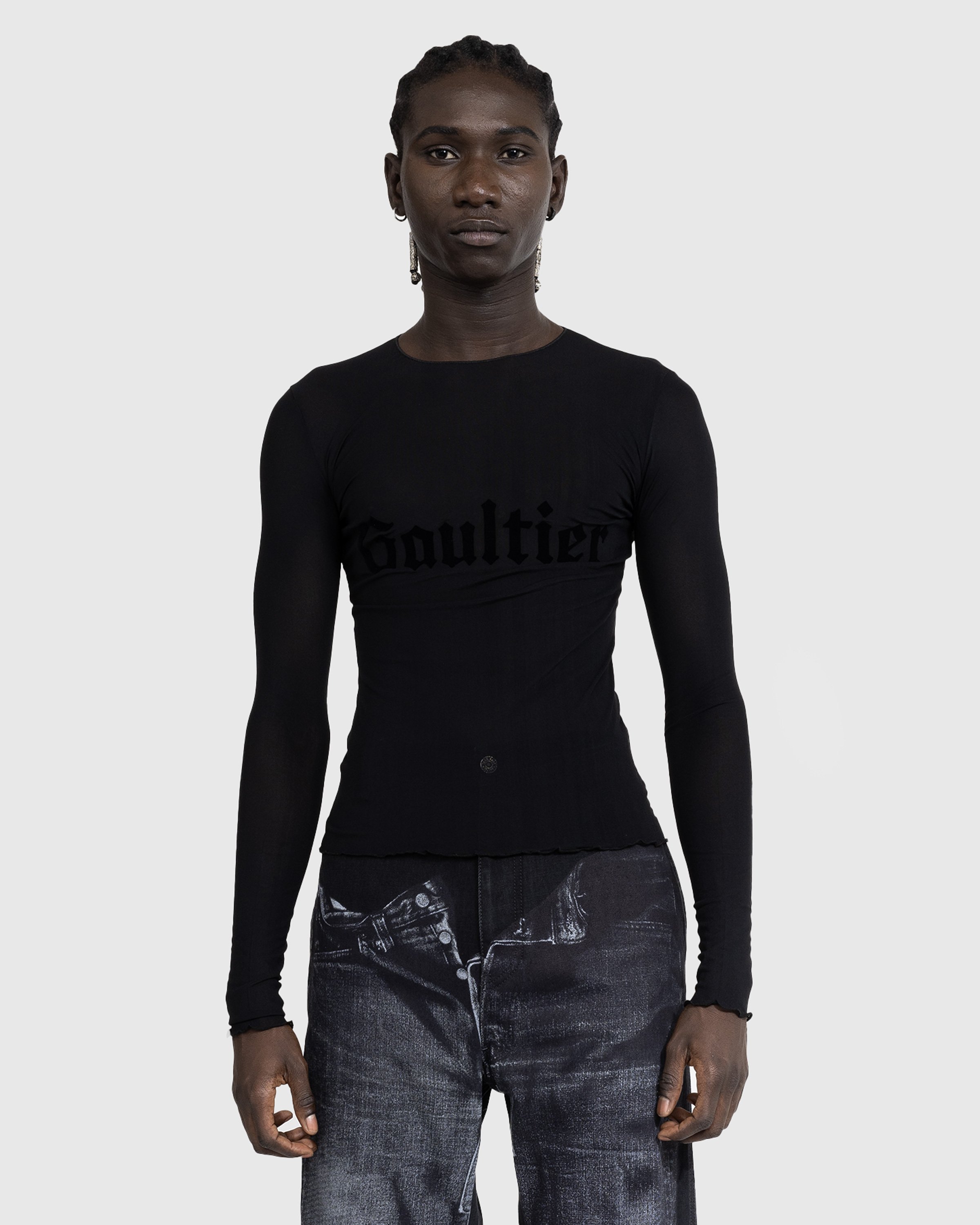 Jean Paul Gaultier - Velvet Gaultier Long-Sleeve Black - Clothing - Black - Image 2