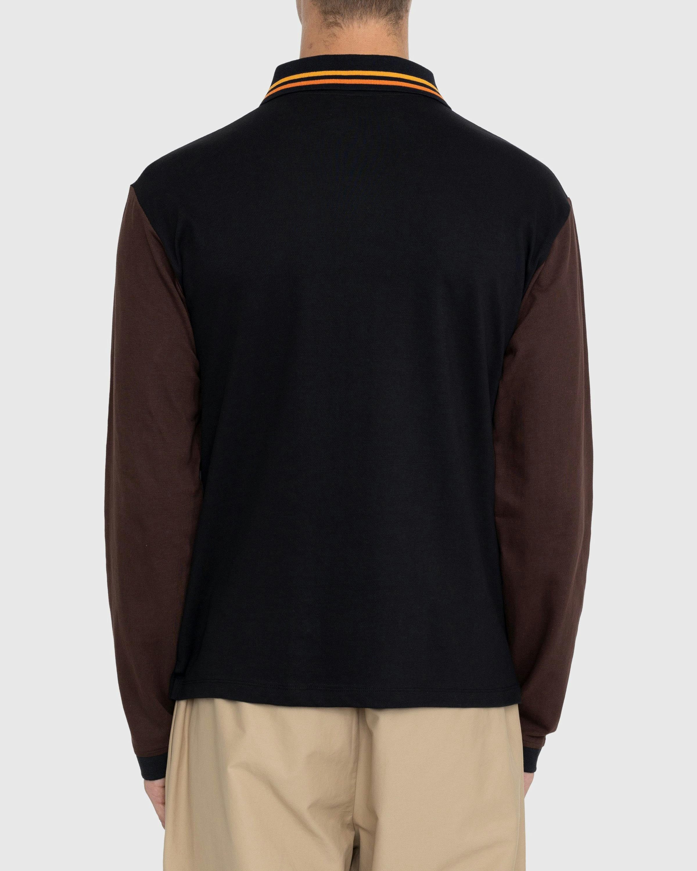 Ahluwalia - Mae Long-Sleeve Polo Brown - Clothing - Brown - Image 4