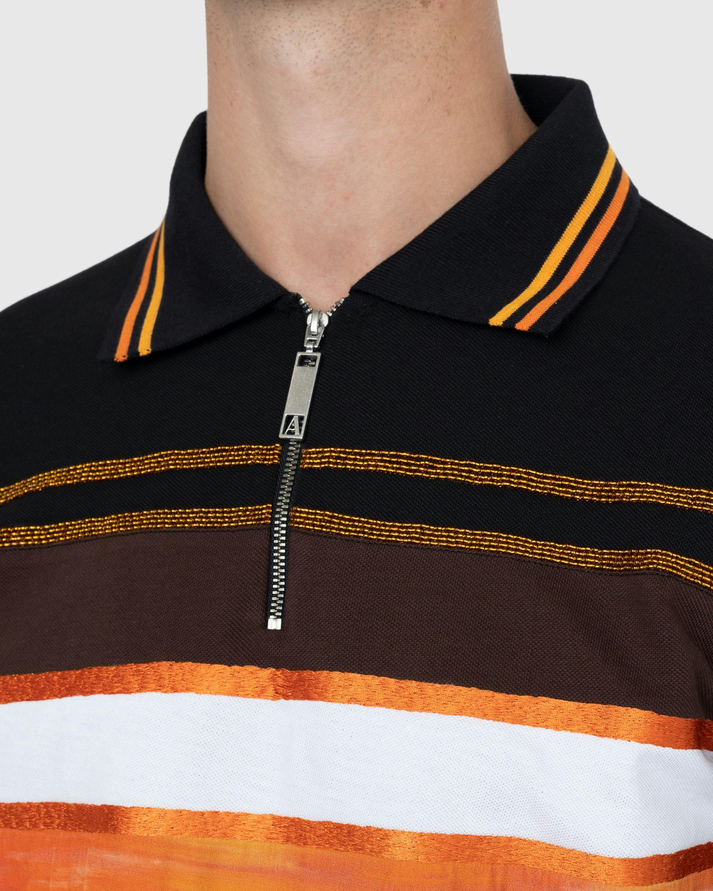 Ahluwalia - Mae Long-Sleeve Polo Brown - Clothing - Brown - Image 5