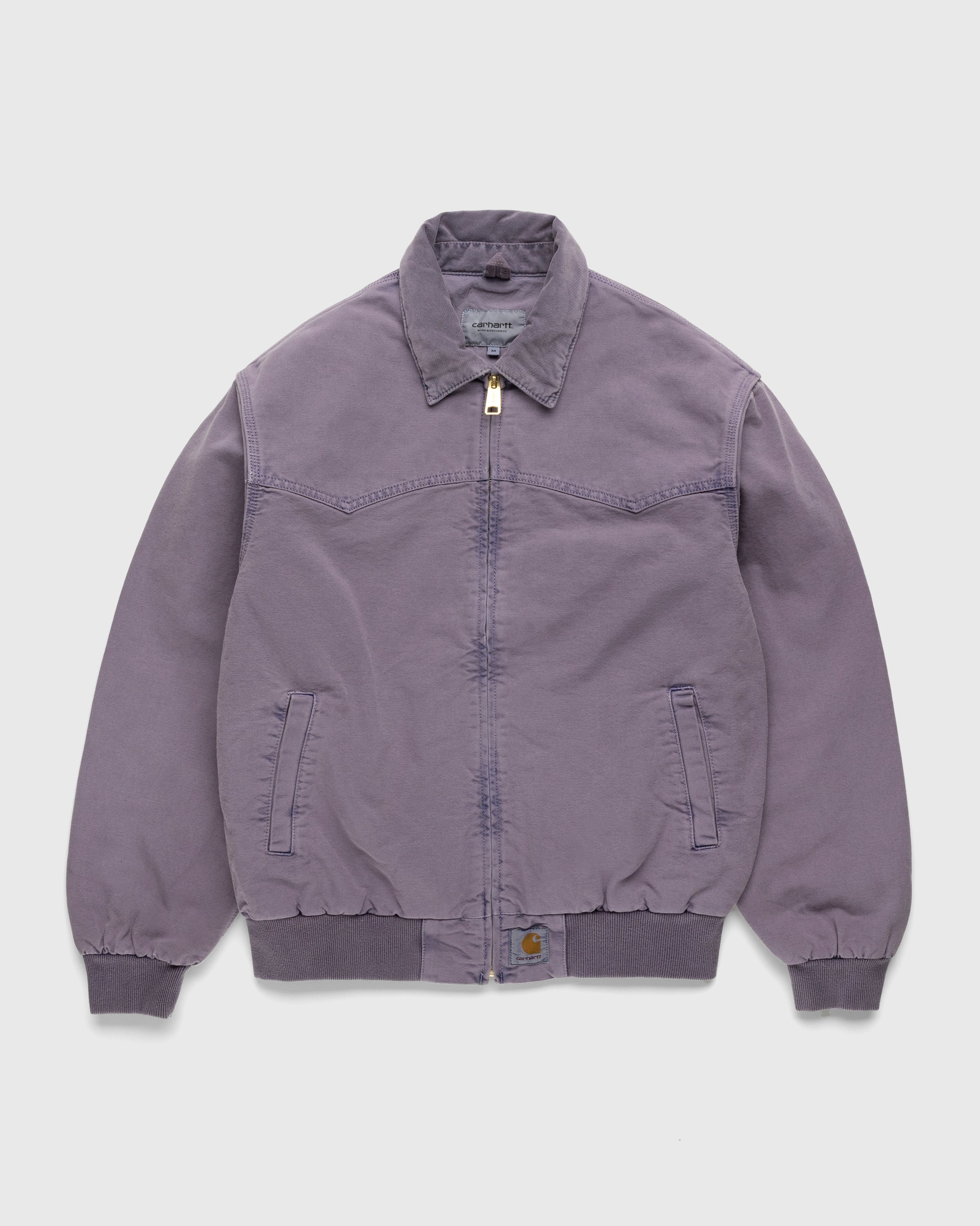 Carhartt WIP - OG Santa Fe Jacket Razzmic Faded - Clothing - Purple - Image 1