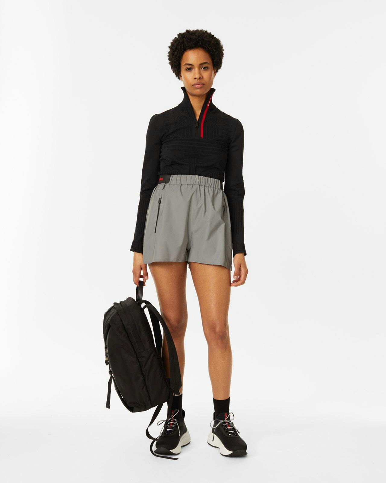 Prada - Knitted Nylon Top - Clothing - Black - Image 5